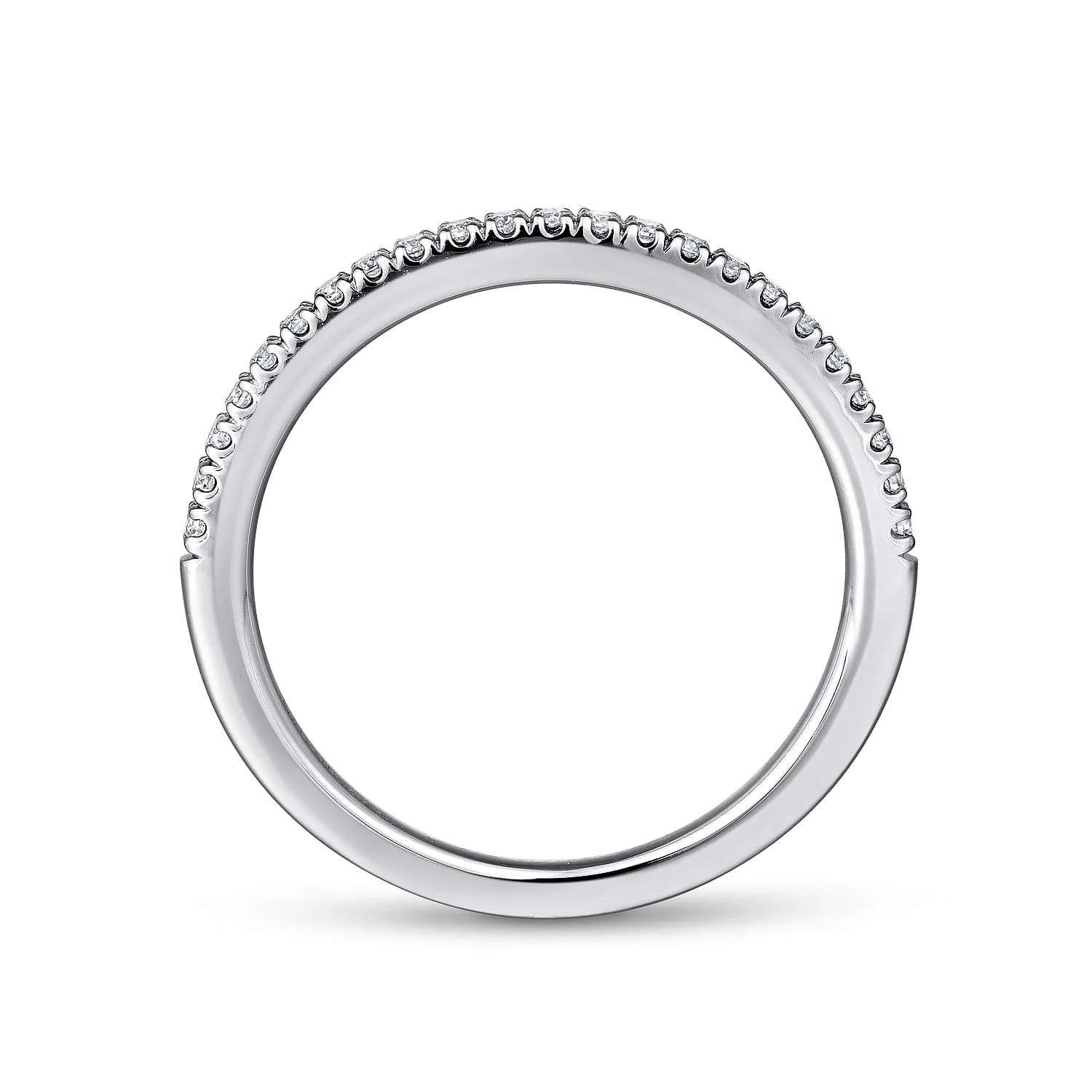 Matching Wedding Band in 14K White Gold, photograph 2