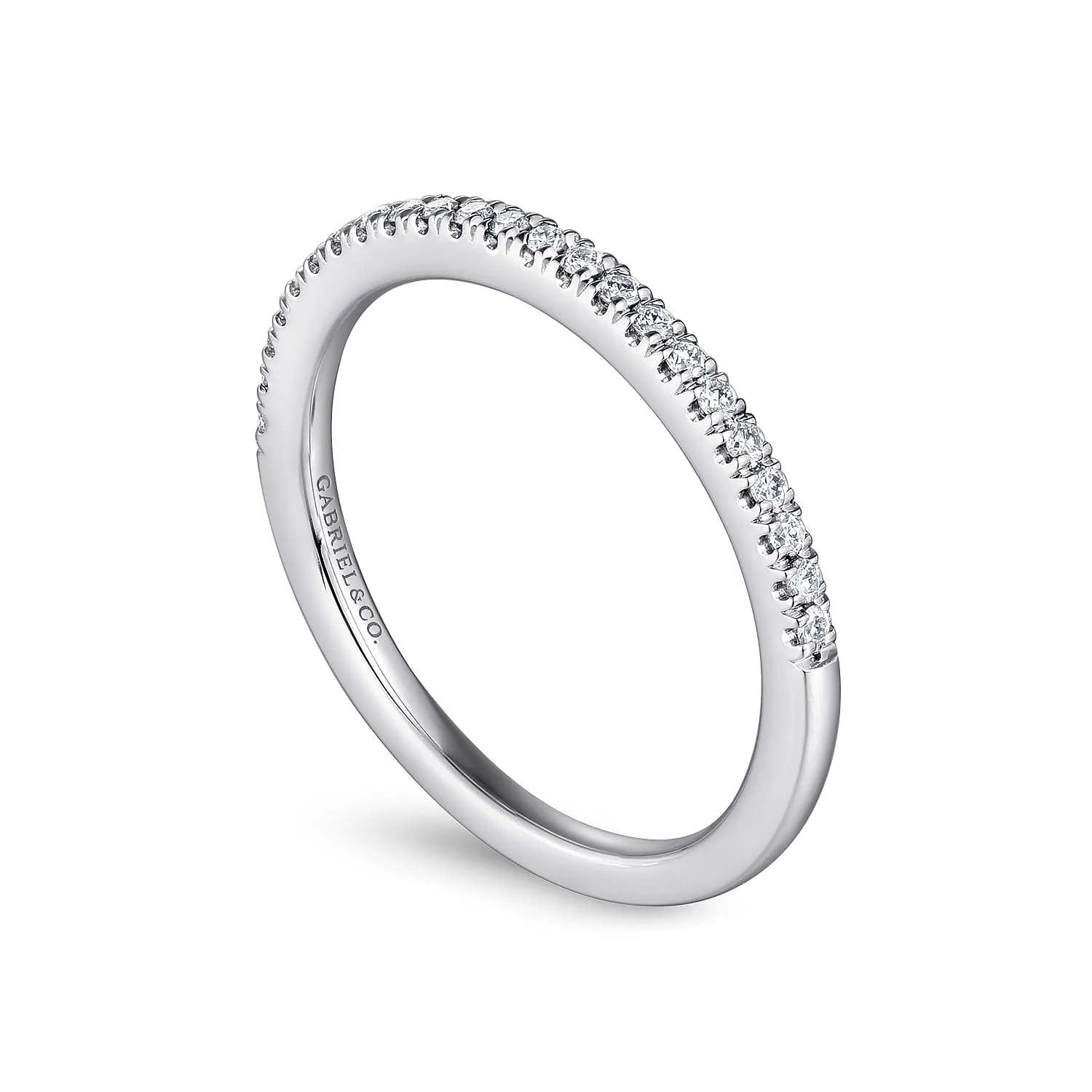 Matching Wedding Band in 14K White Gold, photograph 3