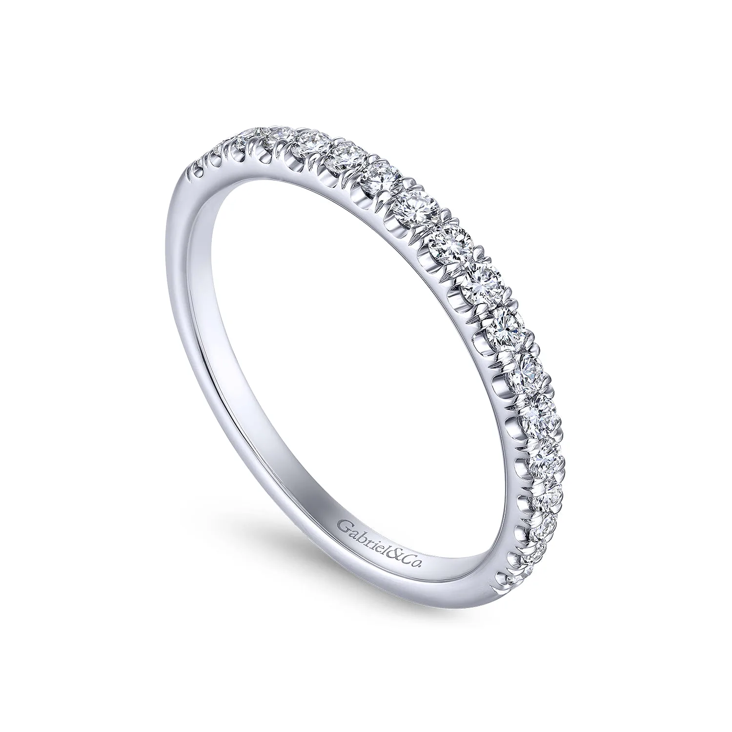 Matching Wedding Band in 14K White Gold, photograph 3