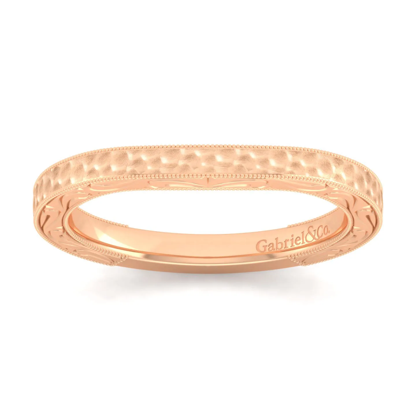 Matching Wedding Band in 14K Rose Gold, photograph 4