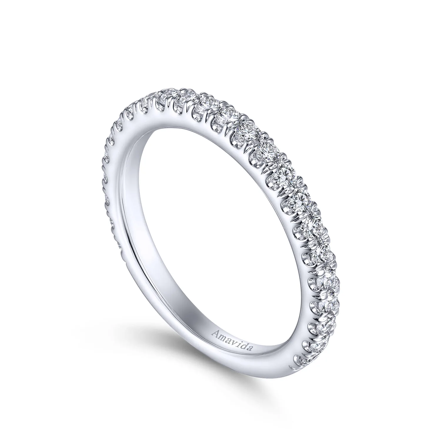 Matching Wedding Band in 14K White Gold, photograph 3