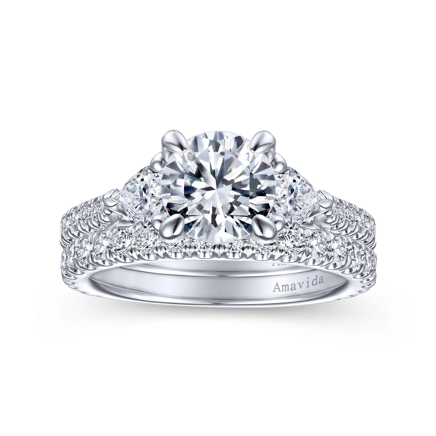 Matching Wedding Band in 14K White Gold, photograph 4