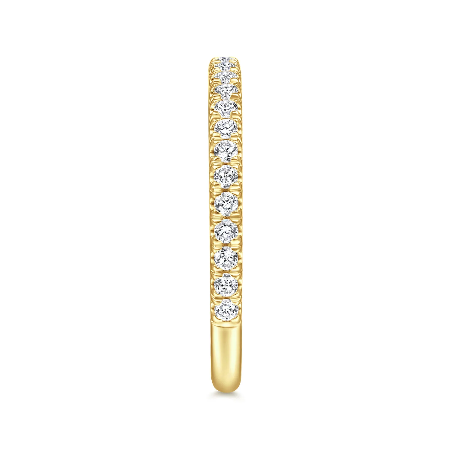 Diamond Matching Wedding Band in 14K Yellow Gold, photograph 5