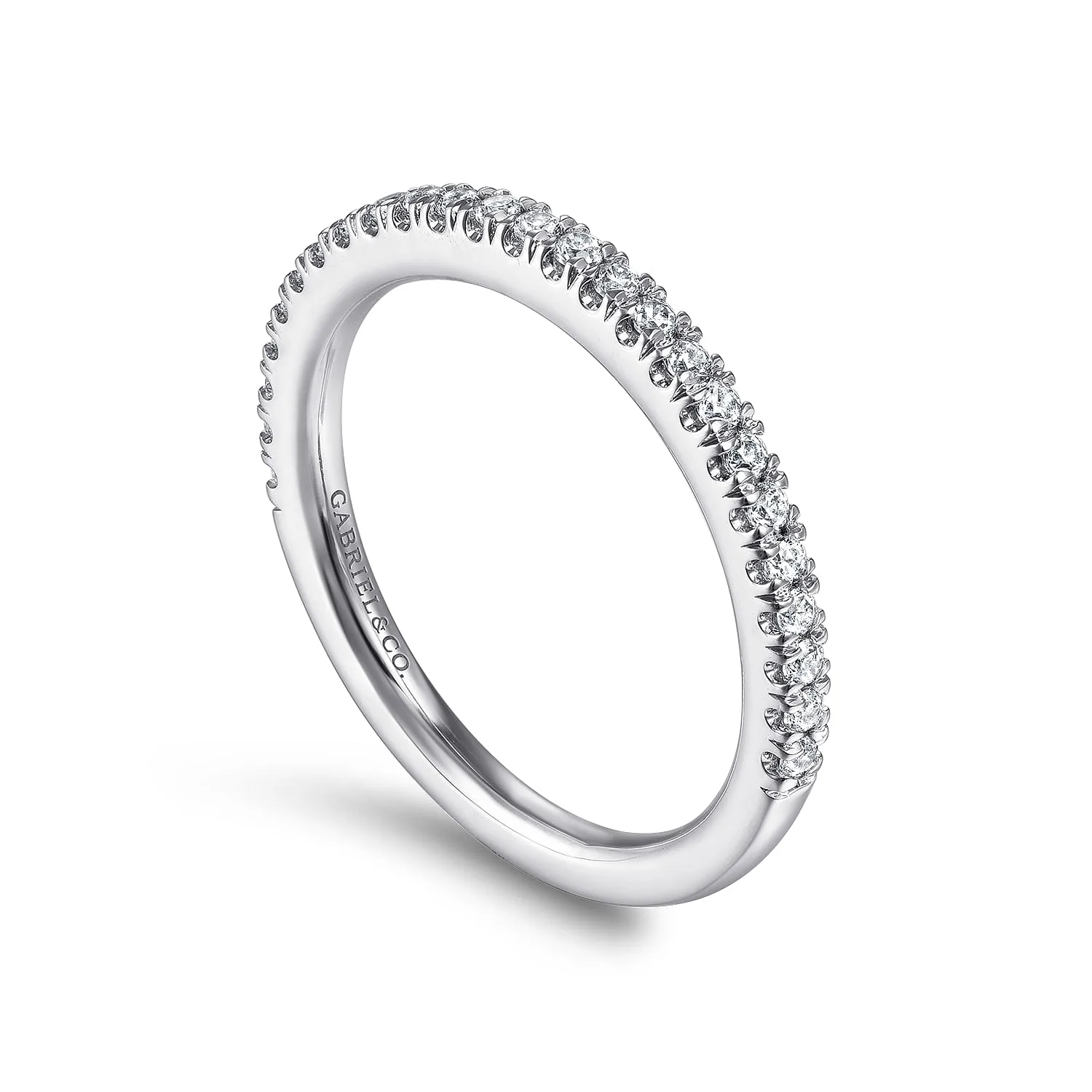 Matching Wedding Band in 14K White Gold, photograph 3