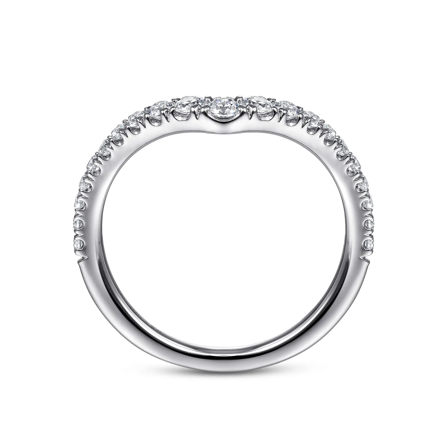 Matching Wedding Band in 14K White Gold, photograph 2