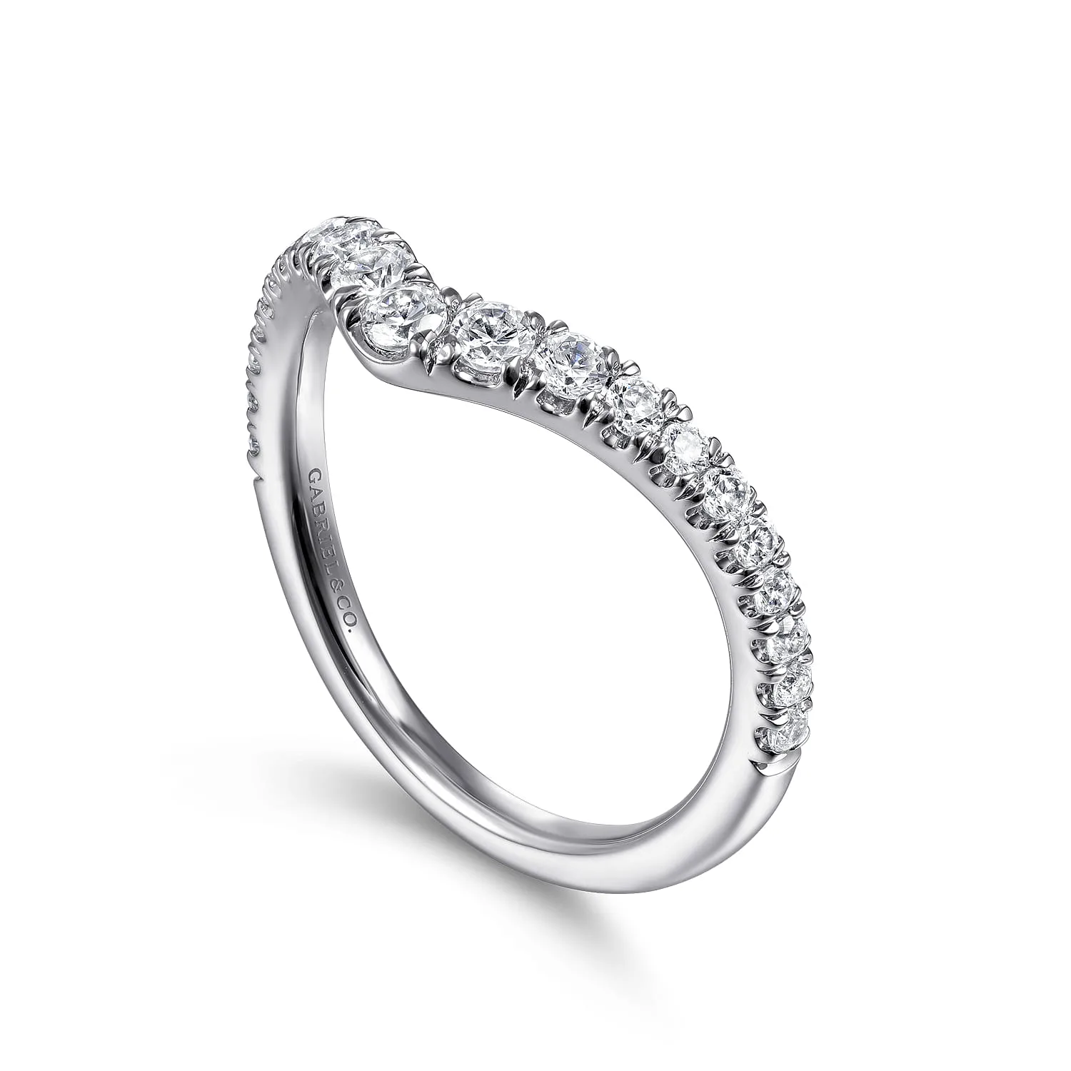 Matching Wedding Band in 14K White Gold, photograph 3