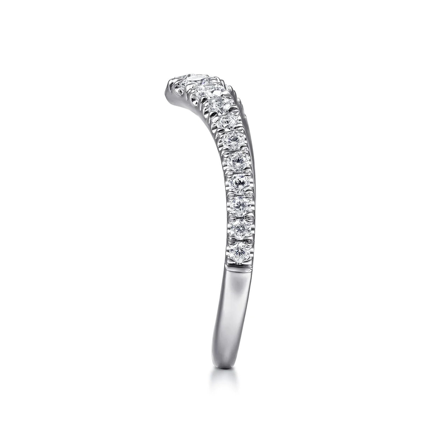 Matching Wedding Band in 14K White Gold, photograph 5
