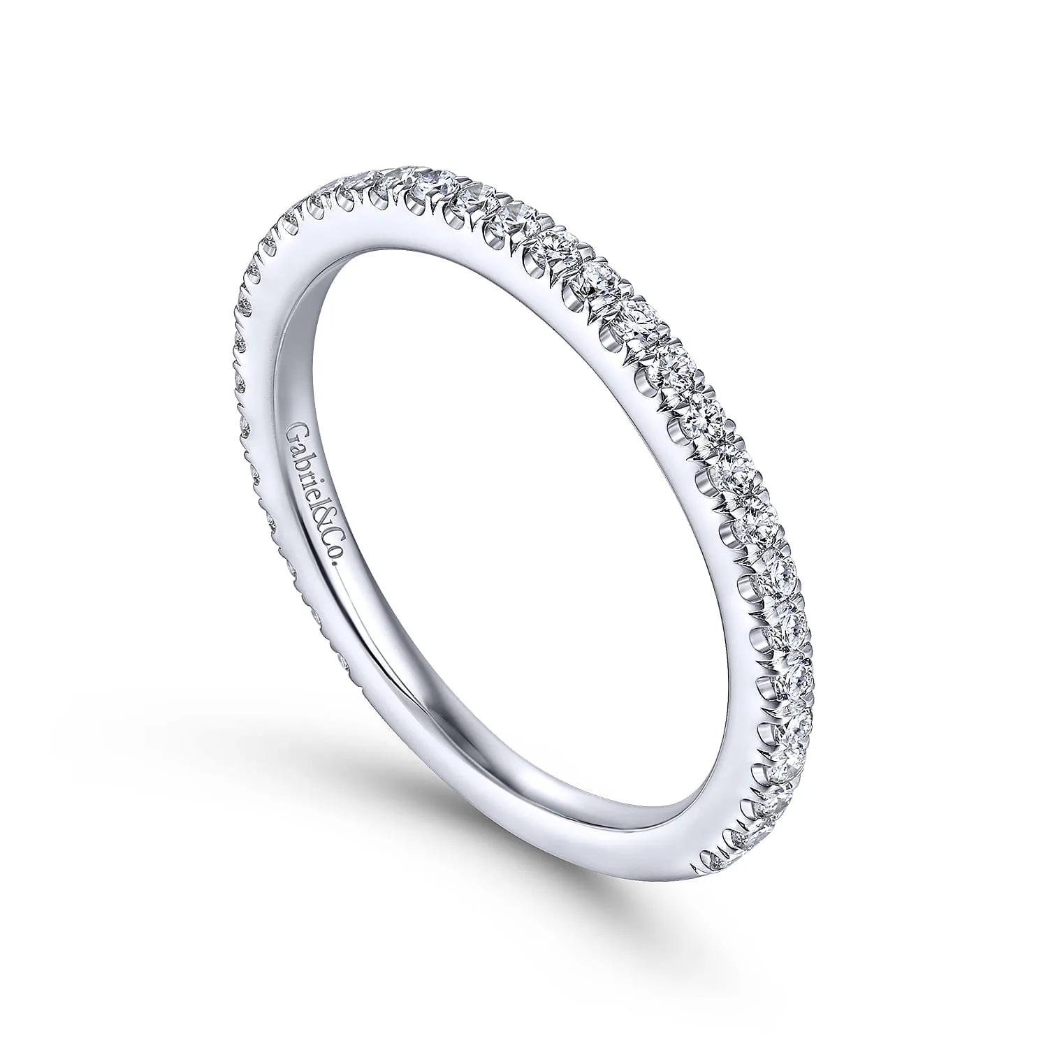 Matching Wedding Band in 14K White Gold, photograph 3