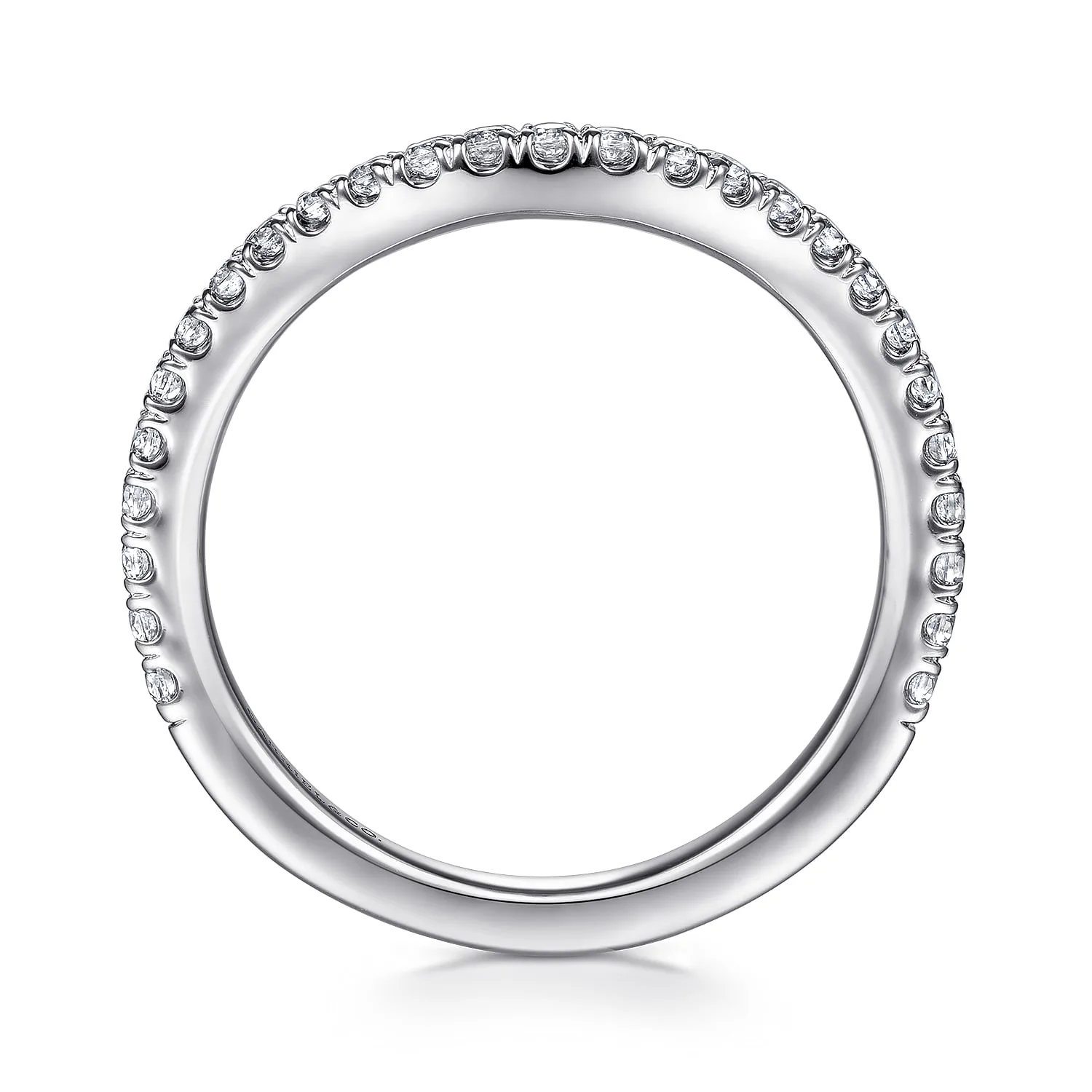 Matching Wedding Band in 14K White Gold, photograph 2