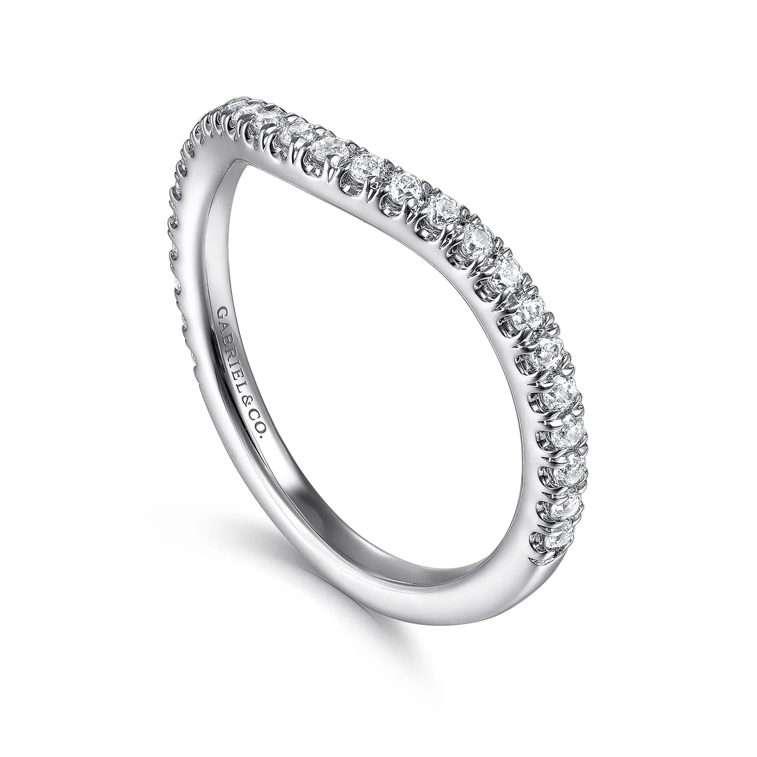 Matching Wedding Band in 14K White Gold, photograph 3