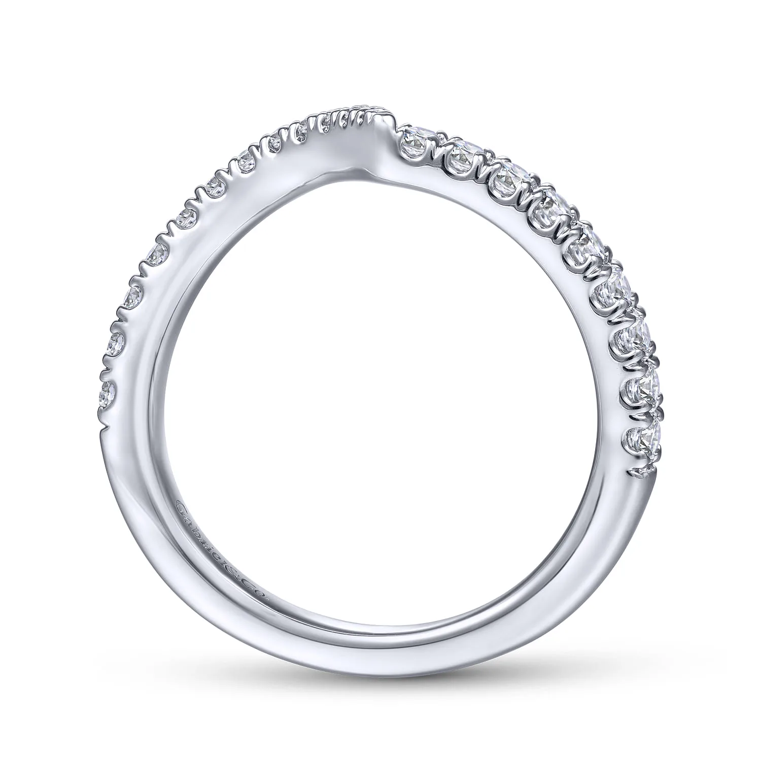 Matching Wedding Band in 14K White Gold, photograph 2