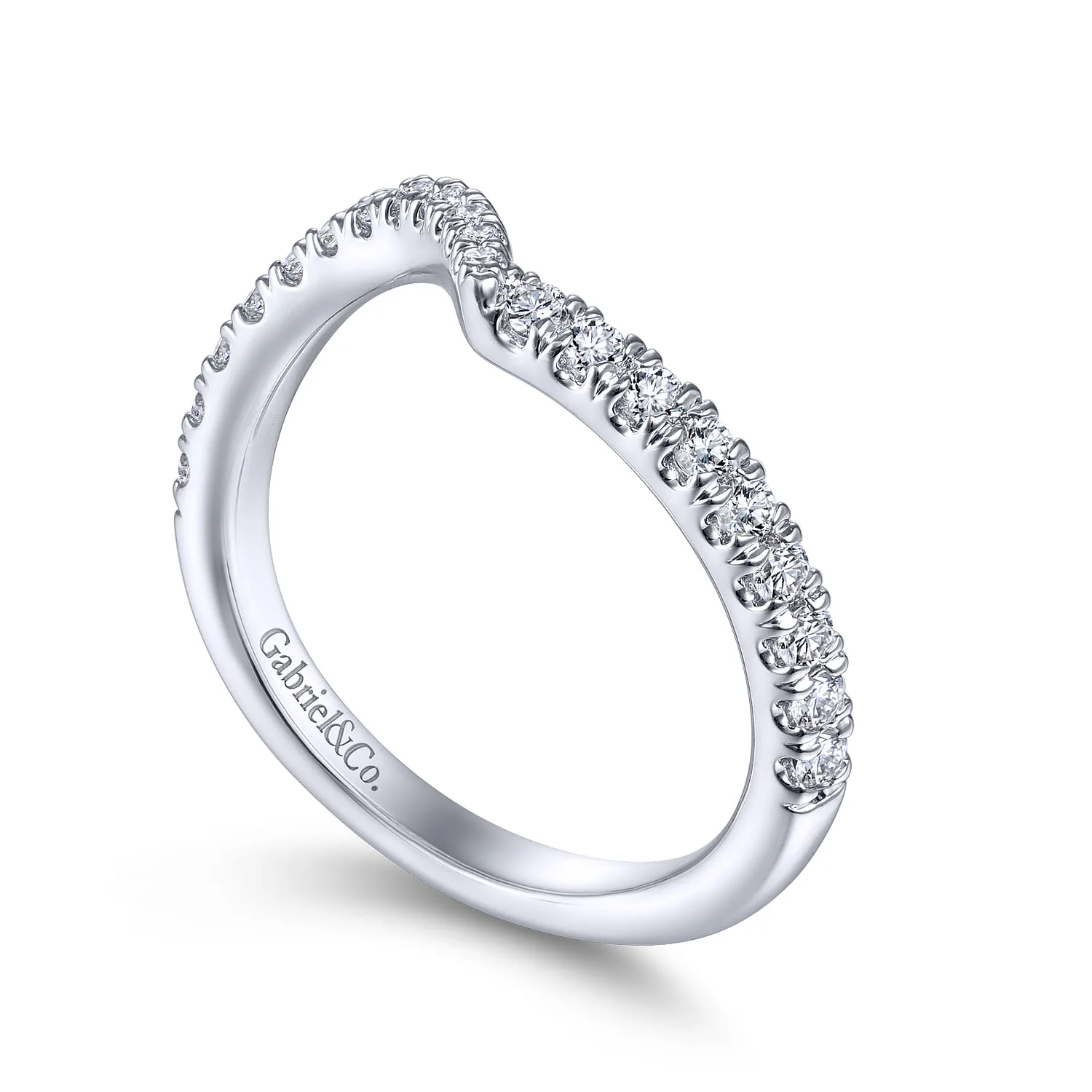 Matching Wedding Band in 14K White Gold, photograph 3