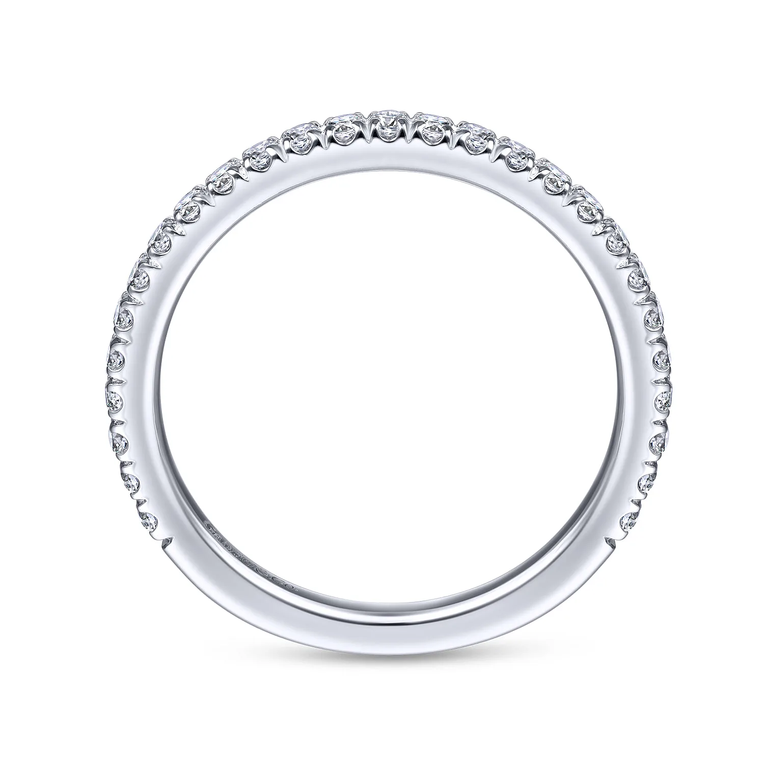 Matching Wedding Band in 14K White Gold, photograph 2