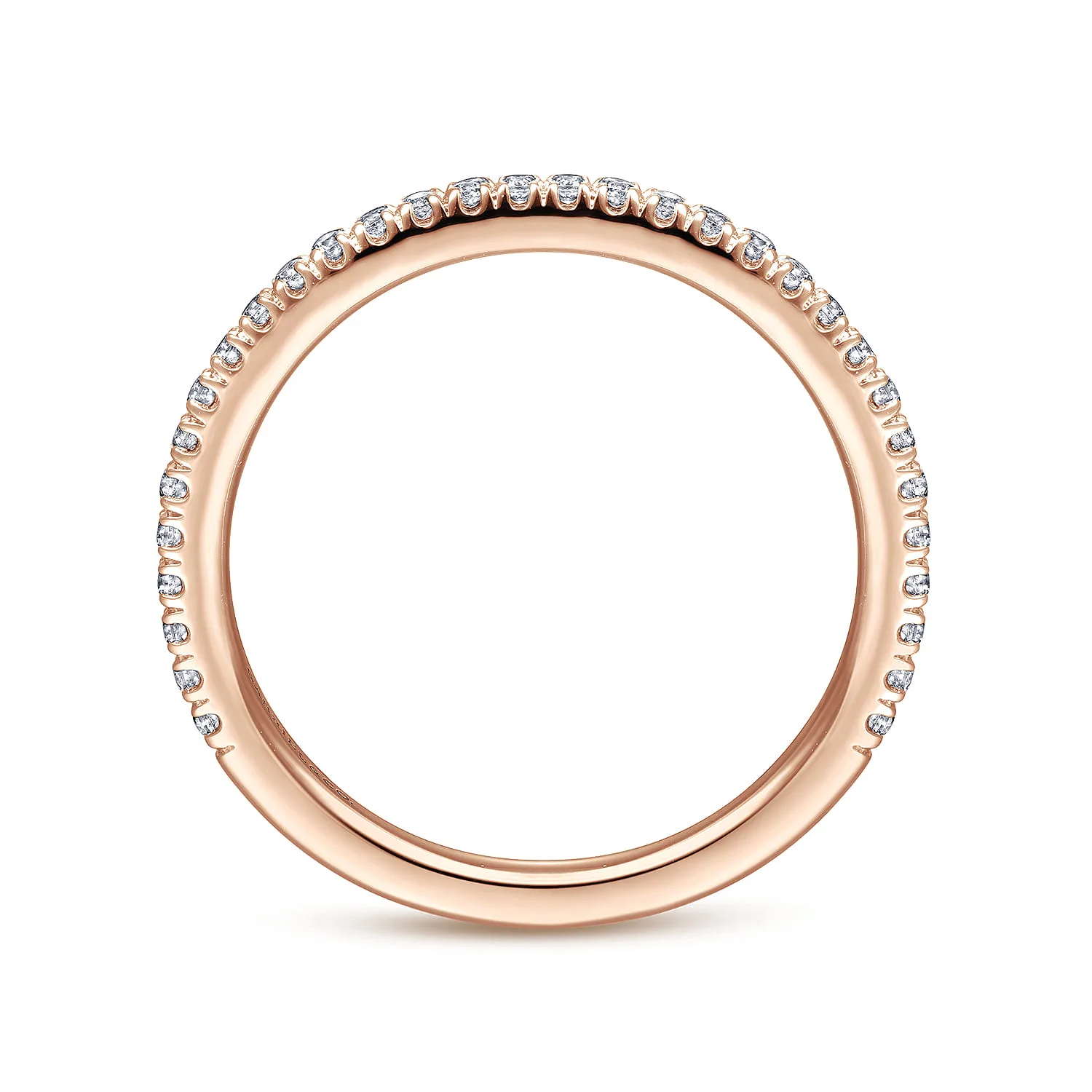 Matching Wedding Band in 14K Rose Gold, photograph 2