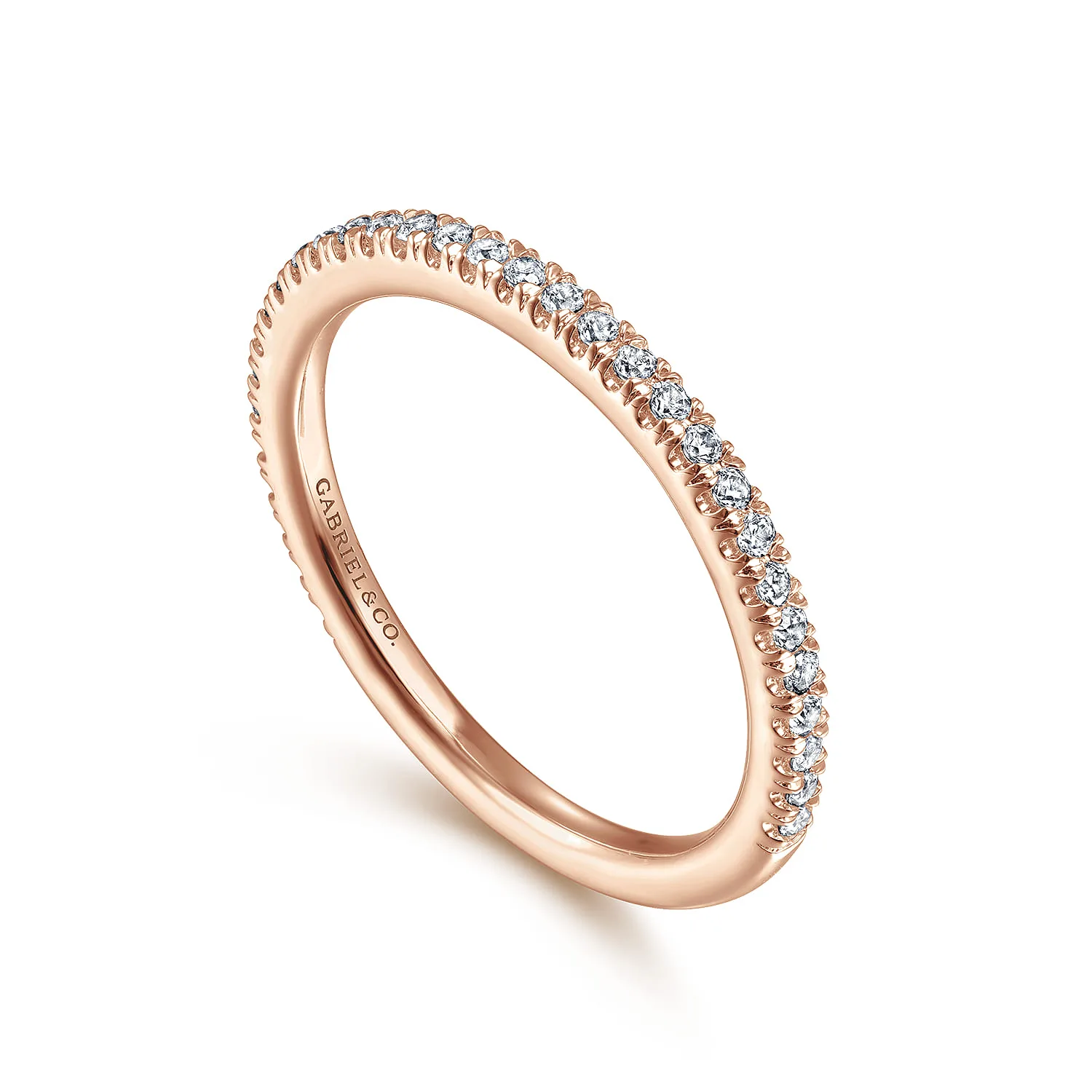 Matching Wedding Band in 14K Rose Gold, photograph 3