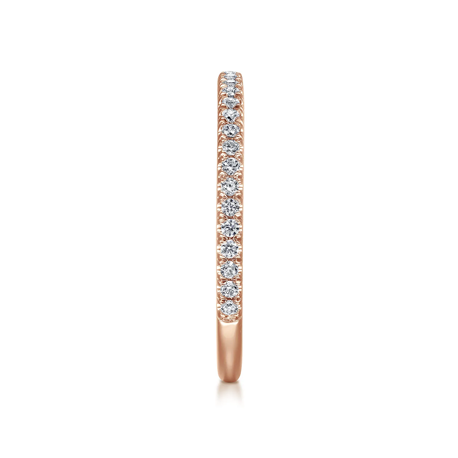 Matching Wedding Band in 14K Rose Gold, photograph 4