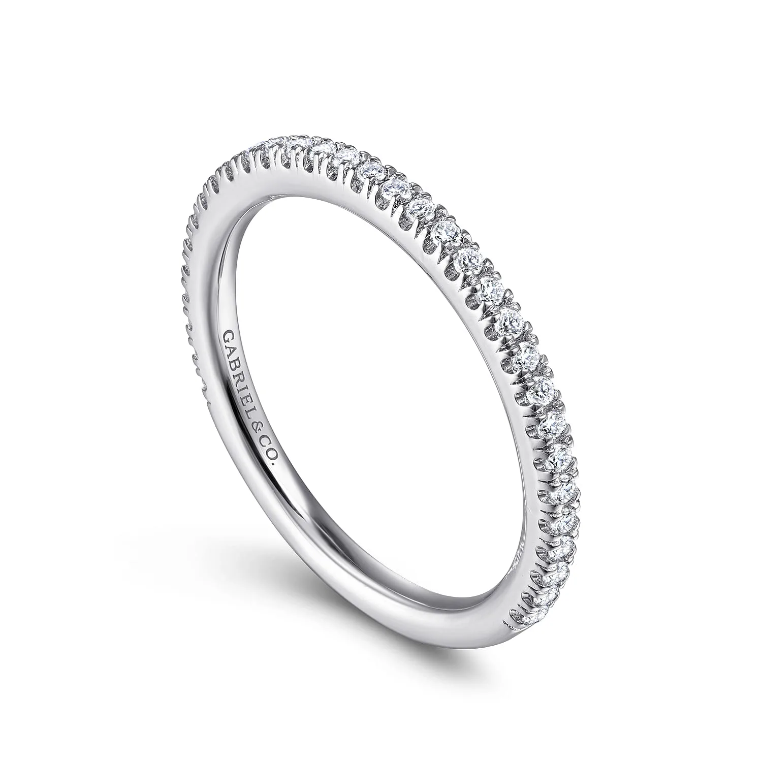 Matching Wedding Band in 14K White Gold, photograph 3