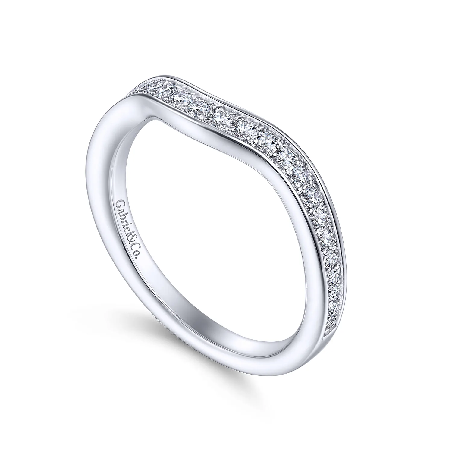 Matching Wedding Band in 14K White Gold, photograph 3