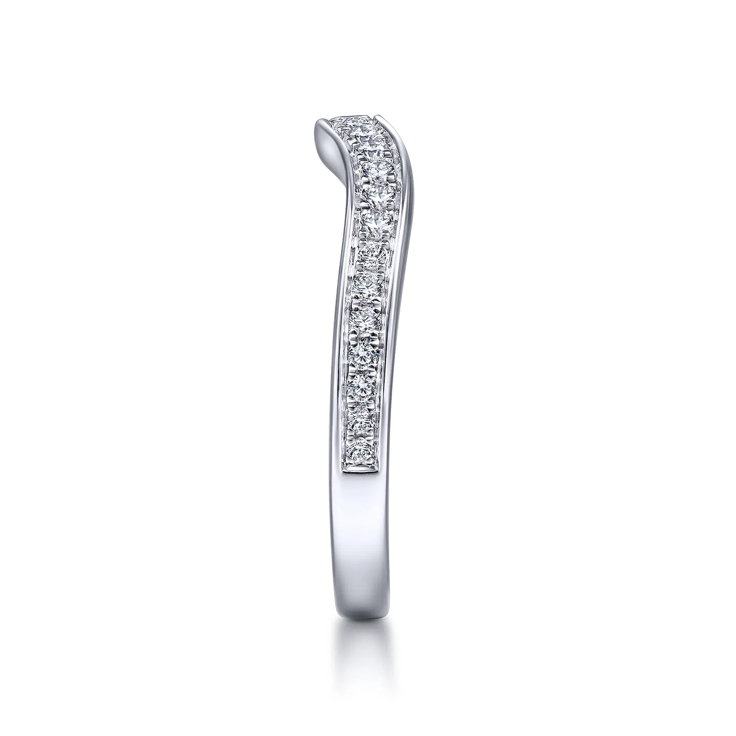 Matching Wedding Band in 14K White Gold, photograph 5