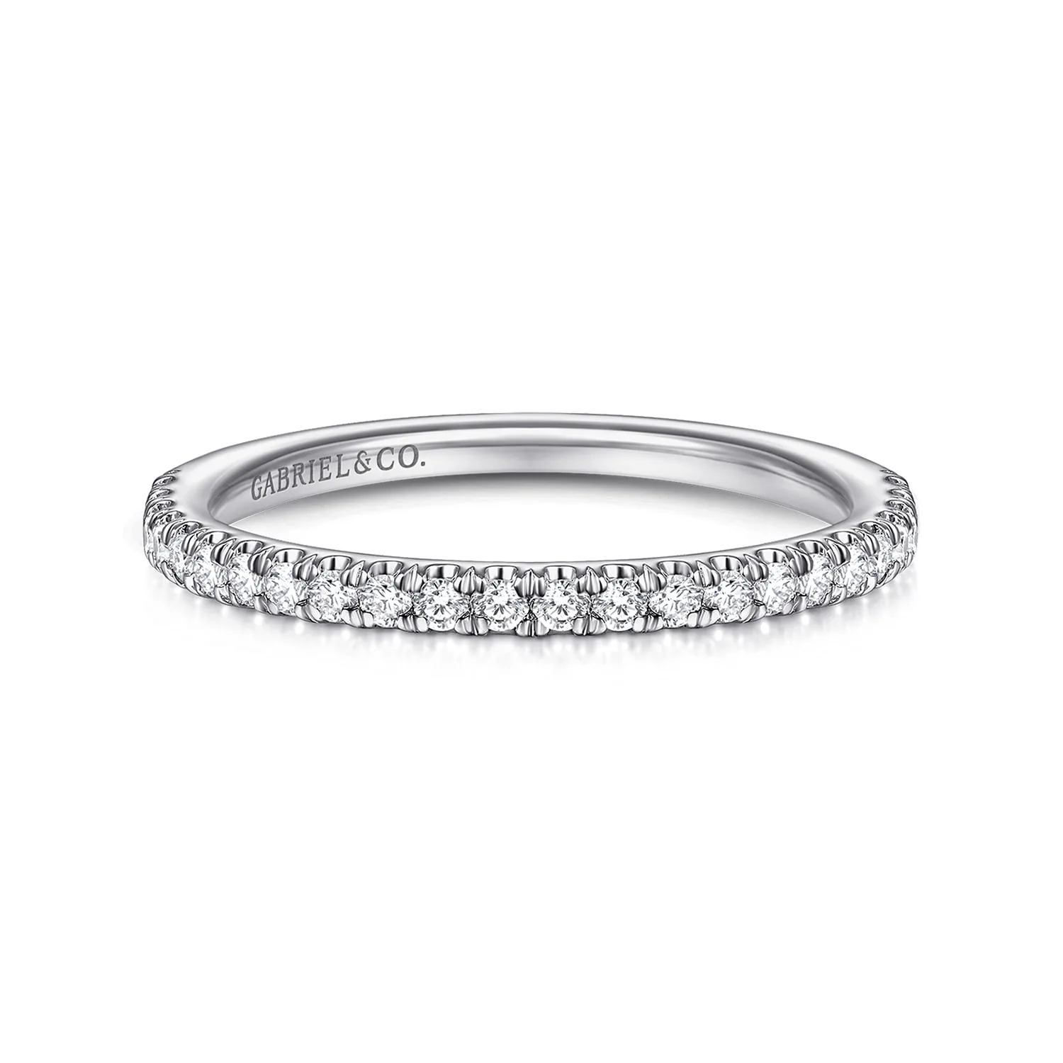 Diamond Matching Wedding Band in 14K White Gold