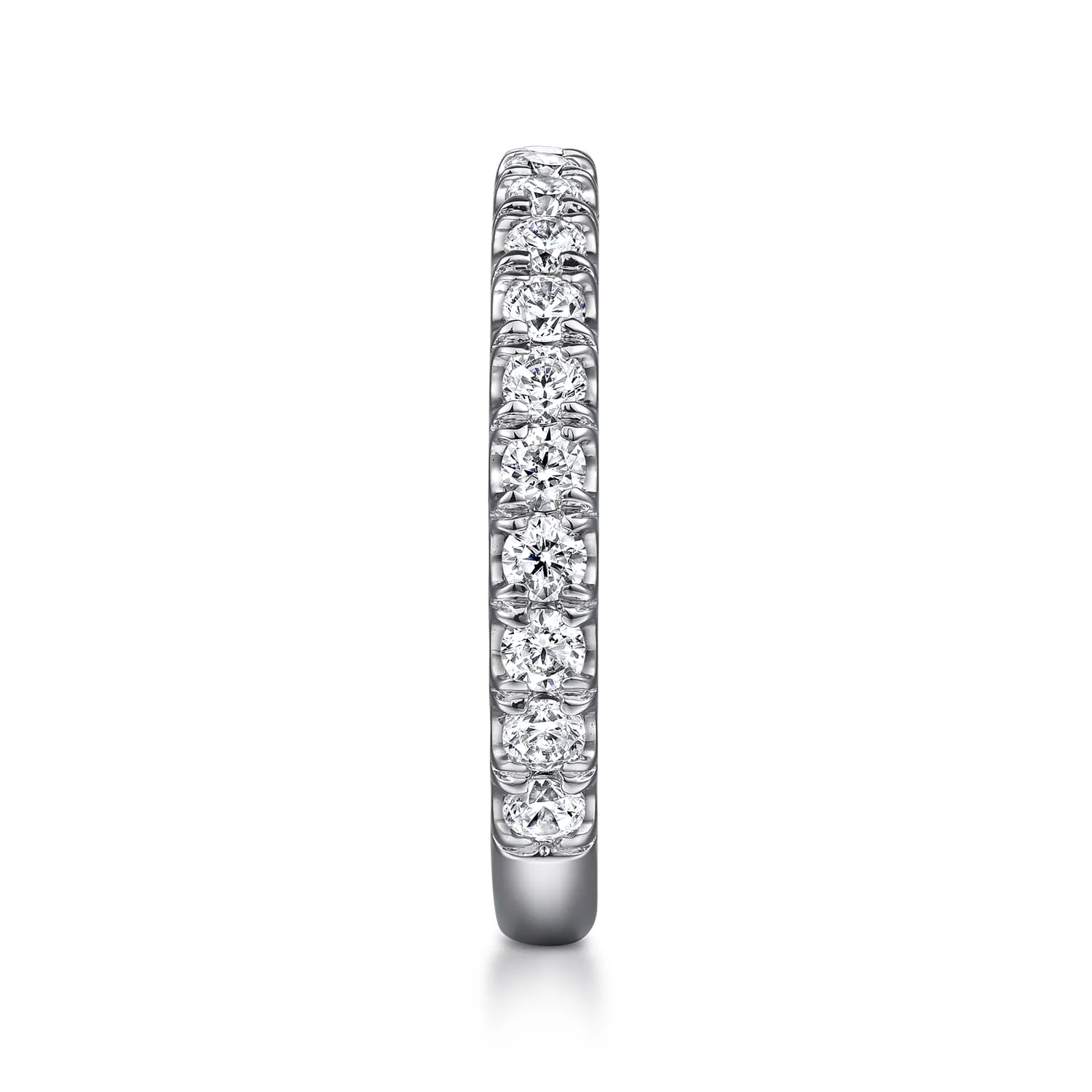 Diamond Matching Wedding Band in 14K White Gold, photograph 5