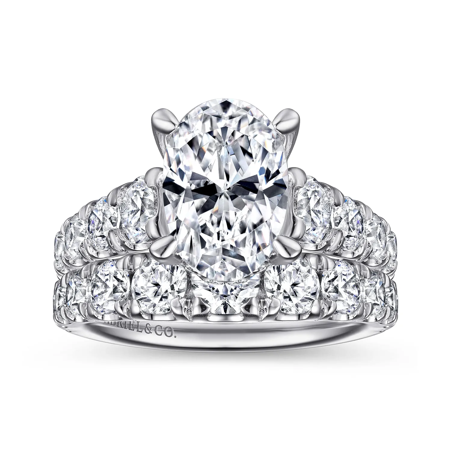 Diamond Matching Wedding Band in 14K White Gold, photograph 4