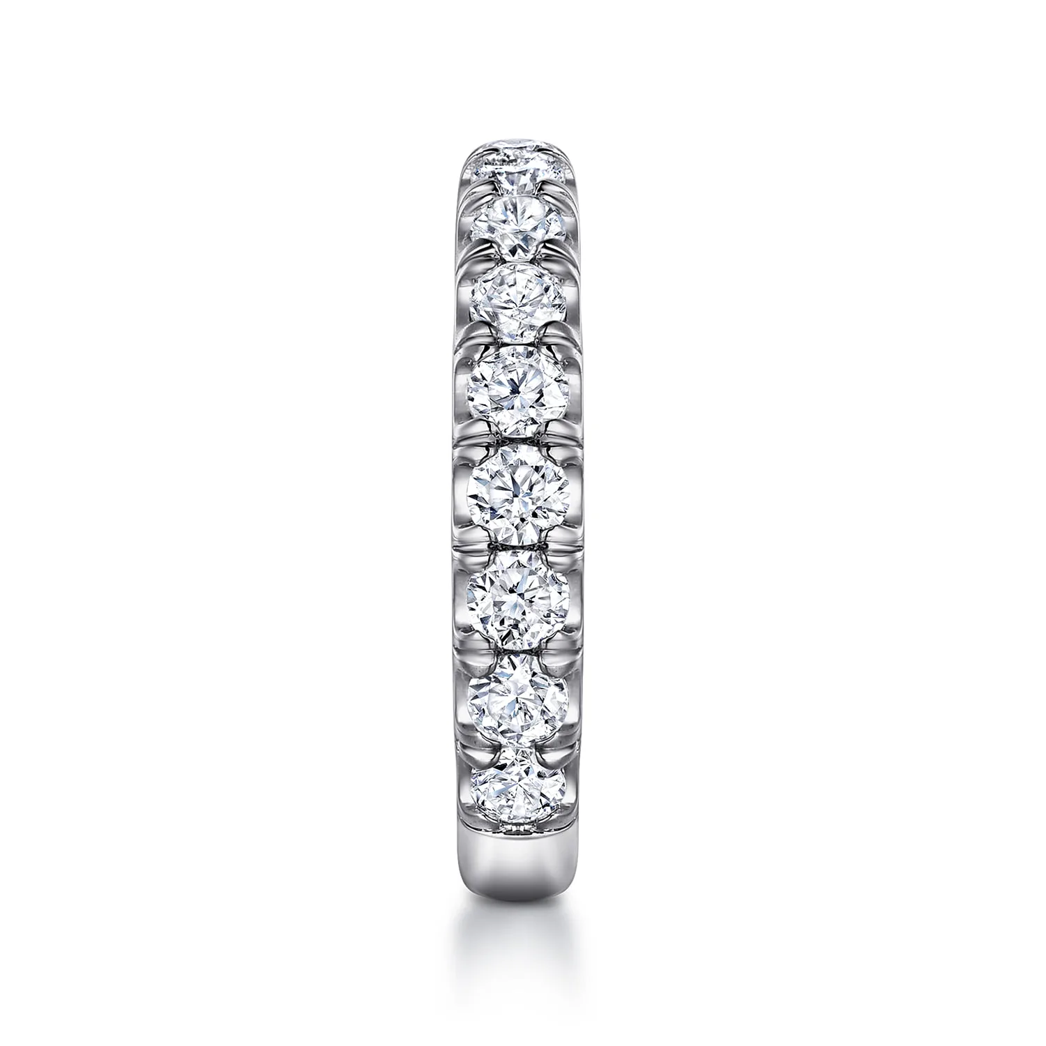 Diamond Matching Wedding Band in 14K White Gold, photograph 5
