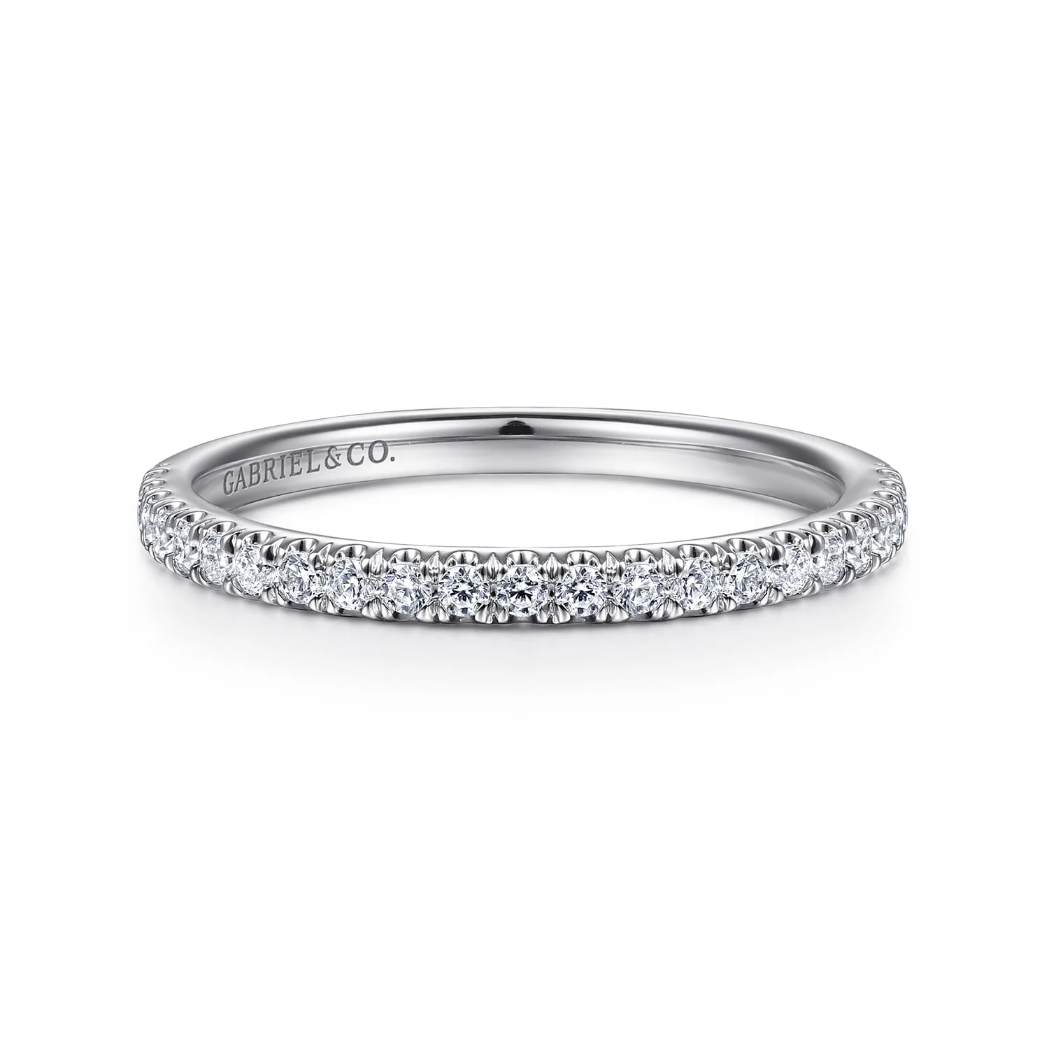 Diamond Matching Wedding Band in 14K White Gold