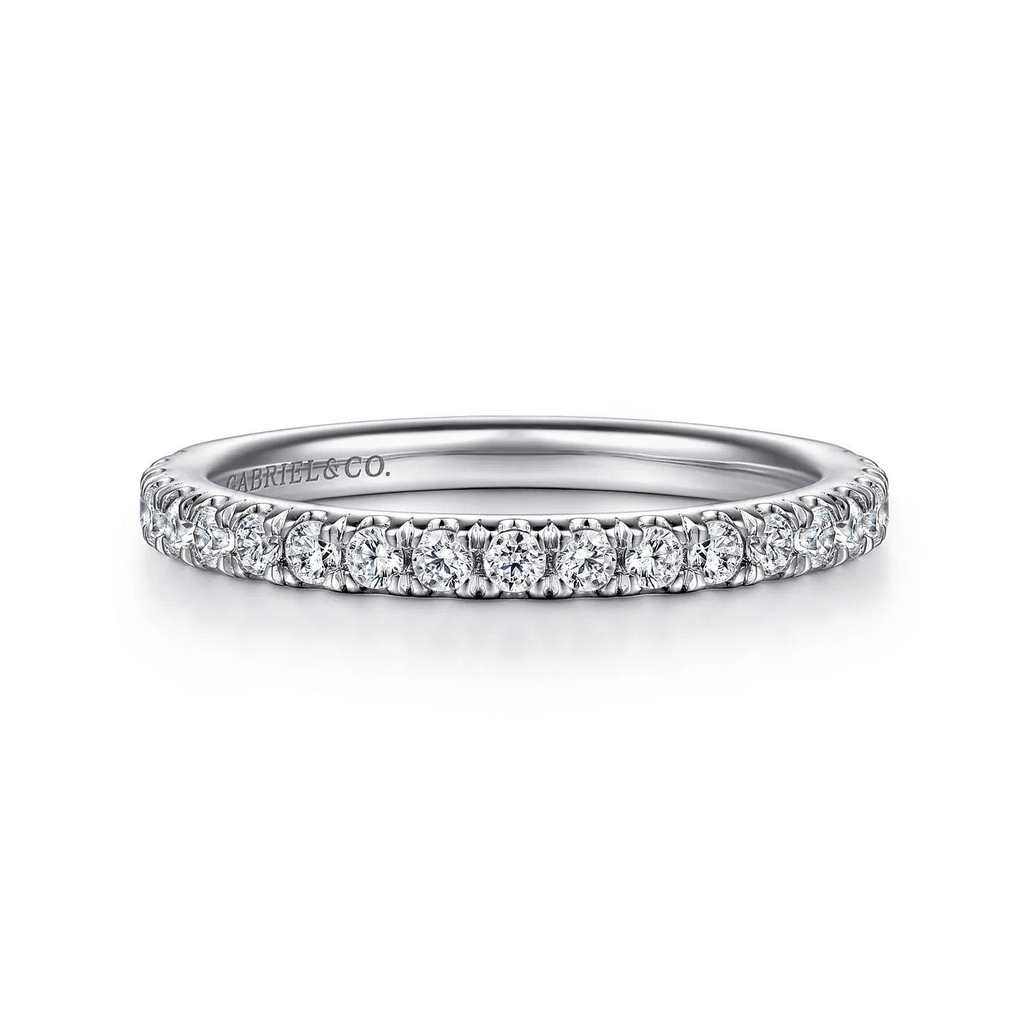 Diamond Matching Wedding Band in 14K White Gold