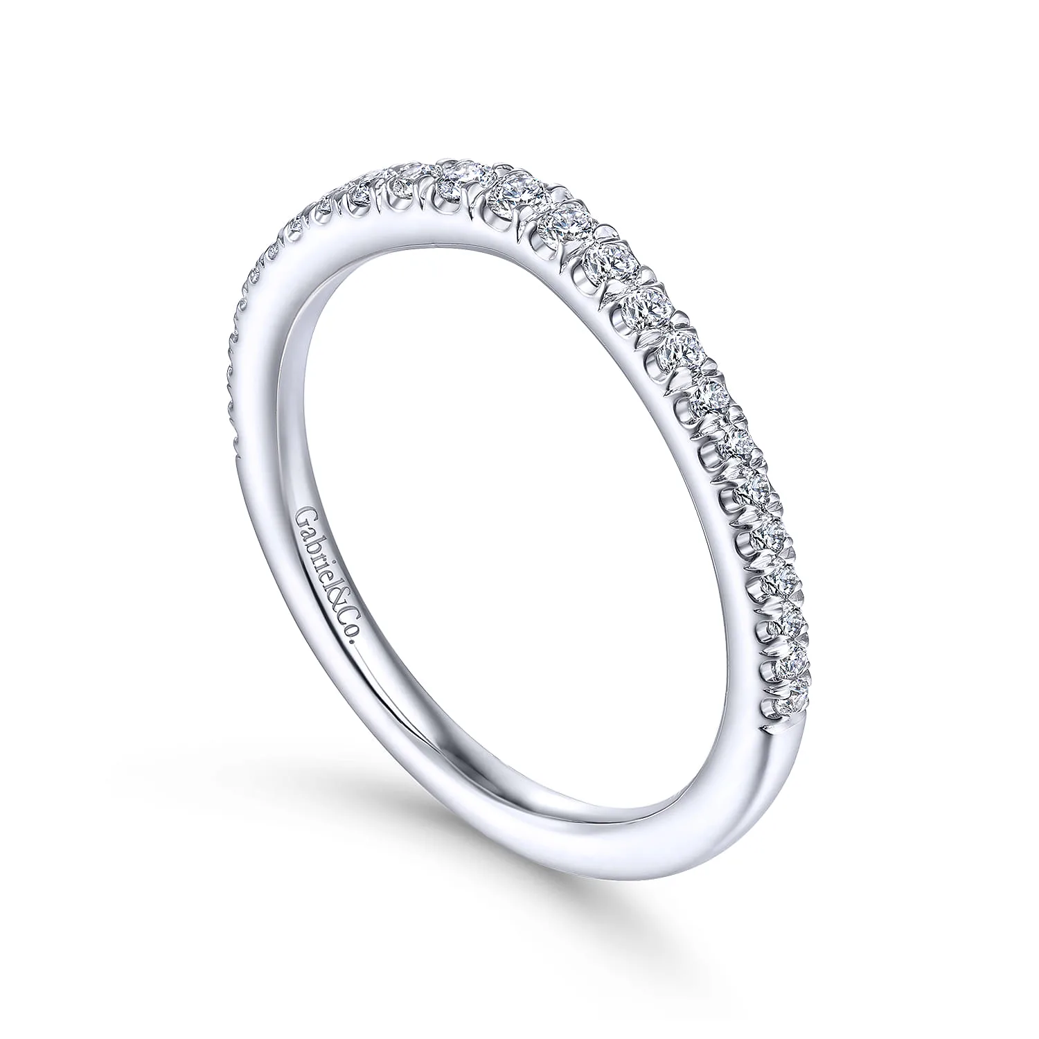 Matching Wedding Band in 14K White Gold, photograph 3