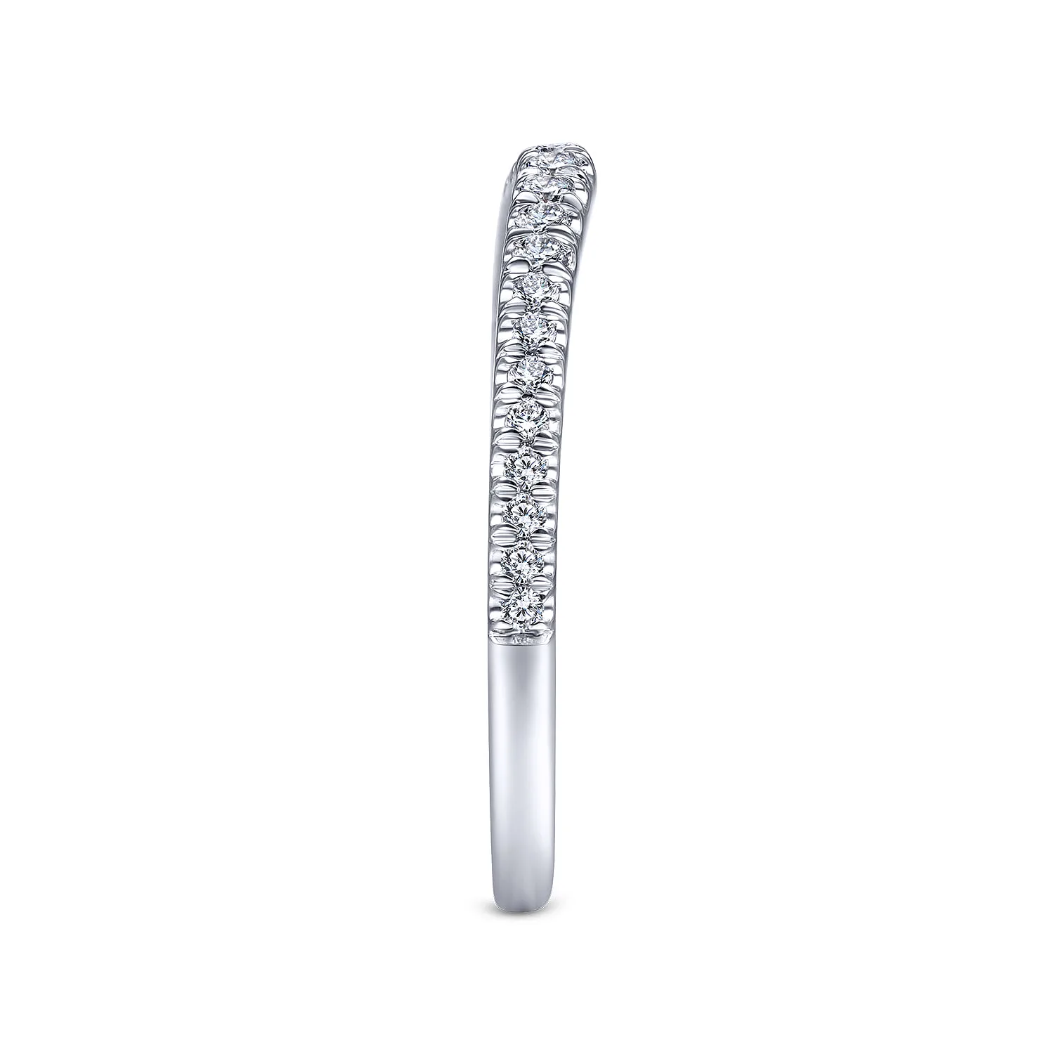 Matching Wedding Band in 14K White Gold, photograph 5