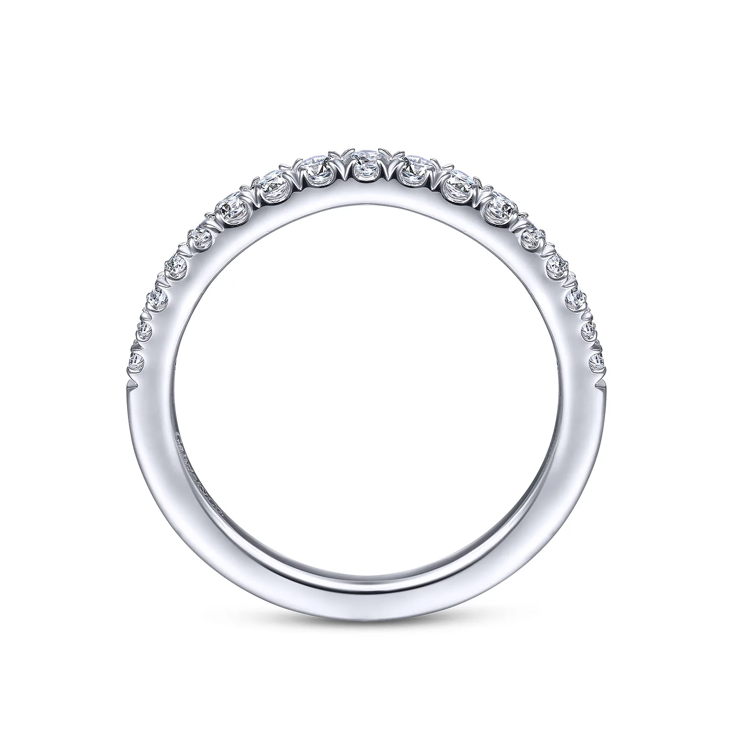 Matching Wedding Band in 14K White Gold, photograph 2