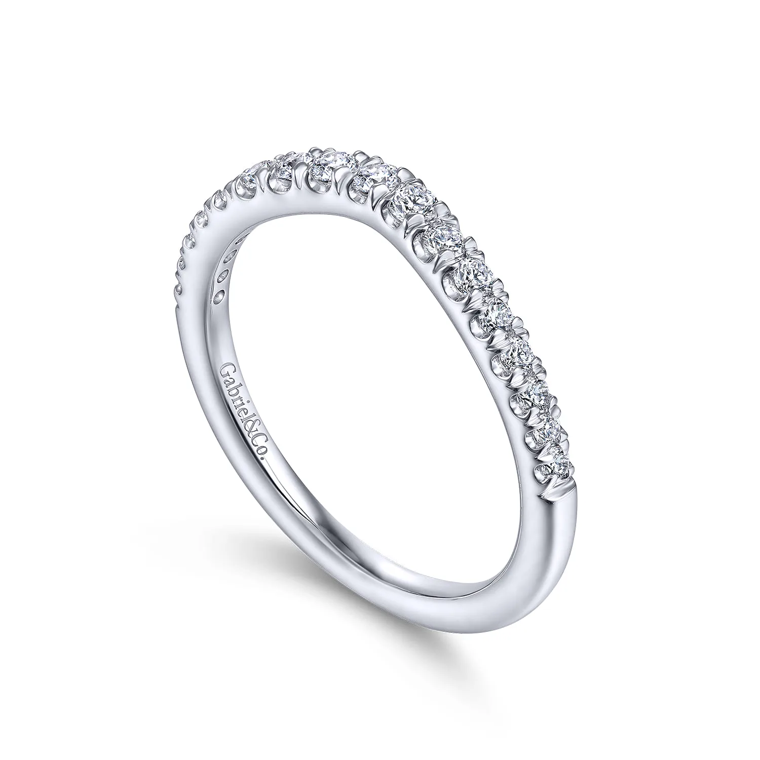 Matching Wedding Band in 14K White Gold, photograph 3