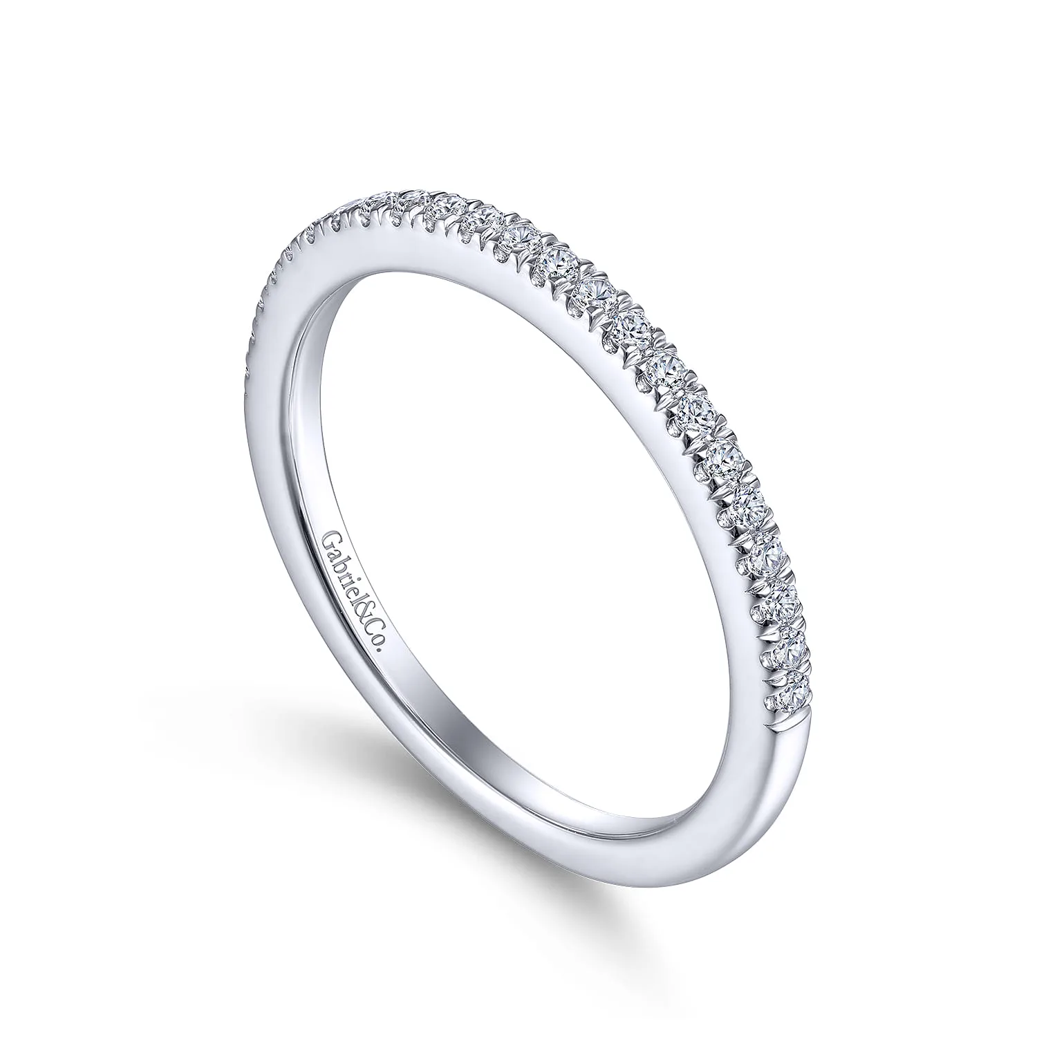 Matching Wedding Band in 14K White Gold, photograph 3