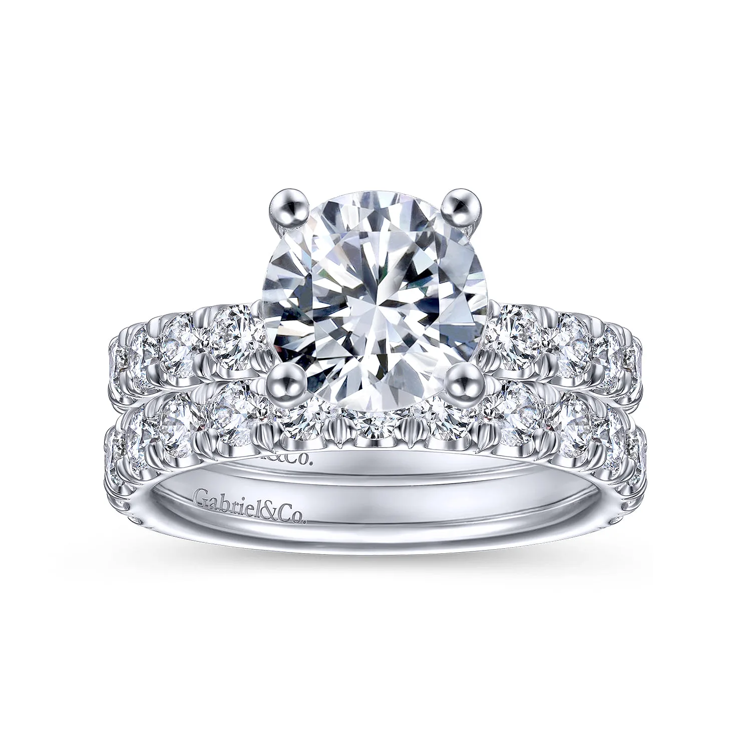 Matching Wedding Band in 14K White Gold, photograph 4