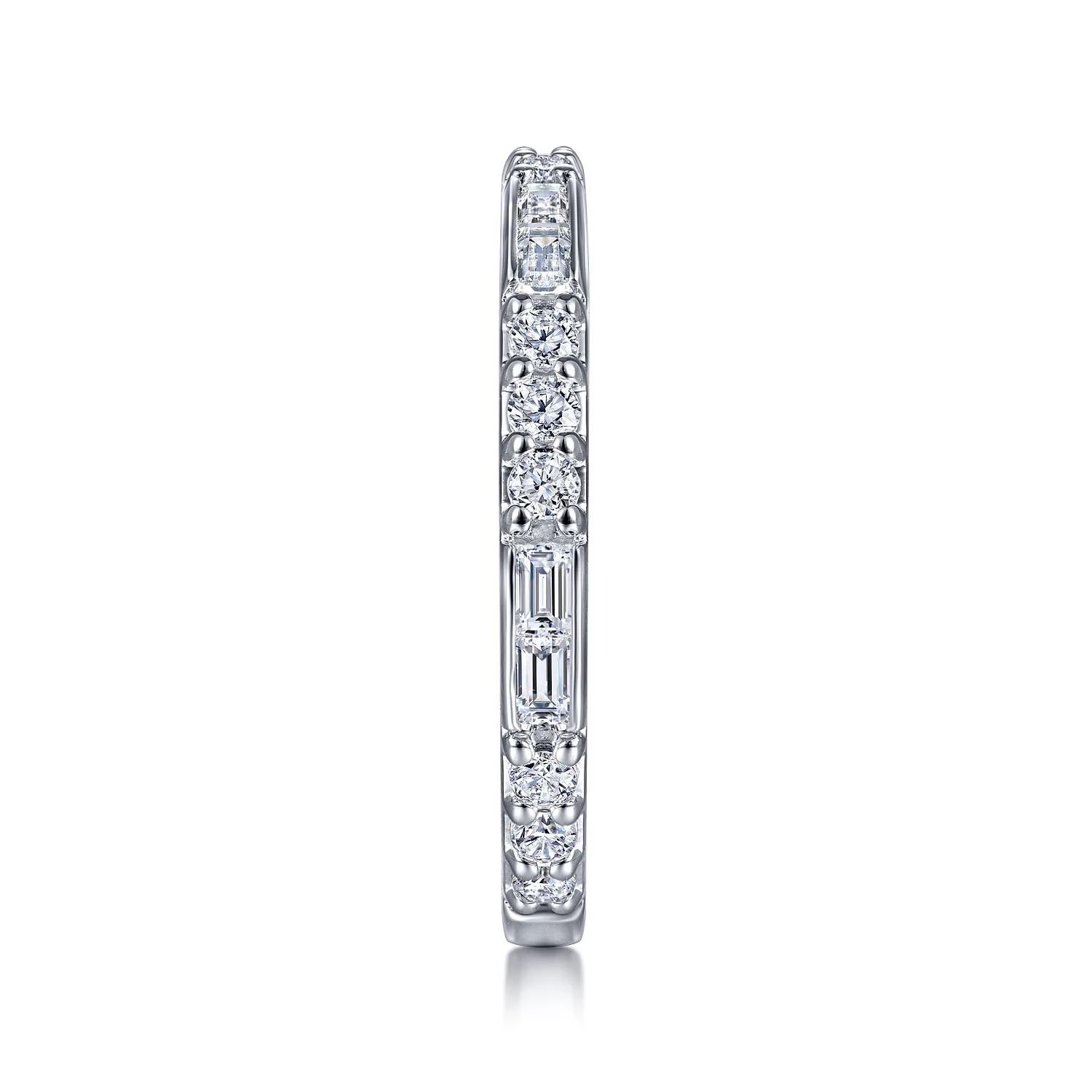 Diamond Matching Wedding Band in 14K White Gold, photograph 5