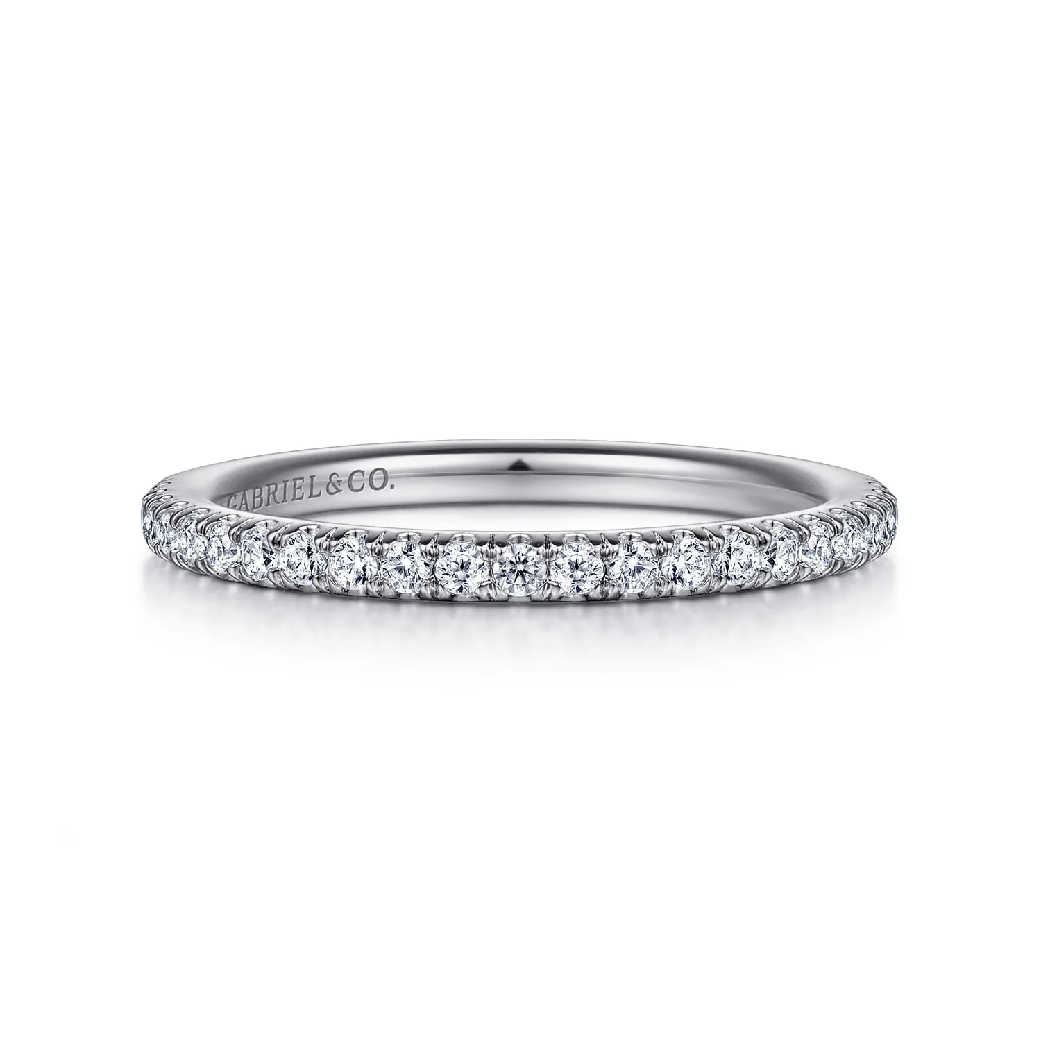 Diamond Matching Wedding Band in 14K White Gold