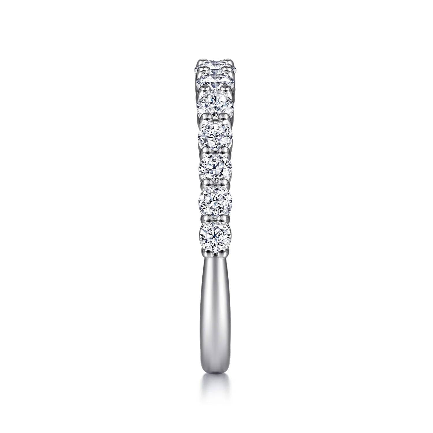 Diamond Matching Wedding Band in 14K White Gold, photograph 5