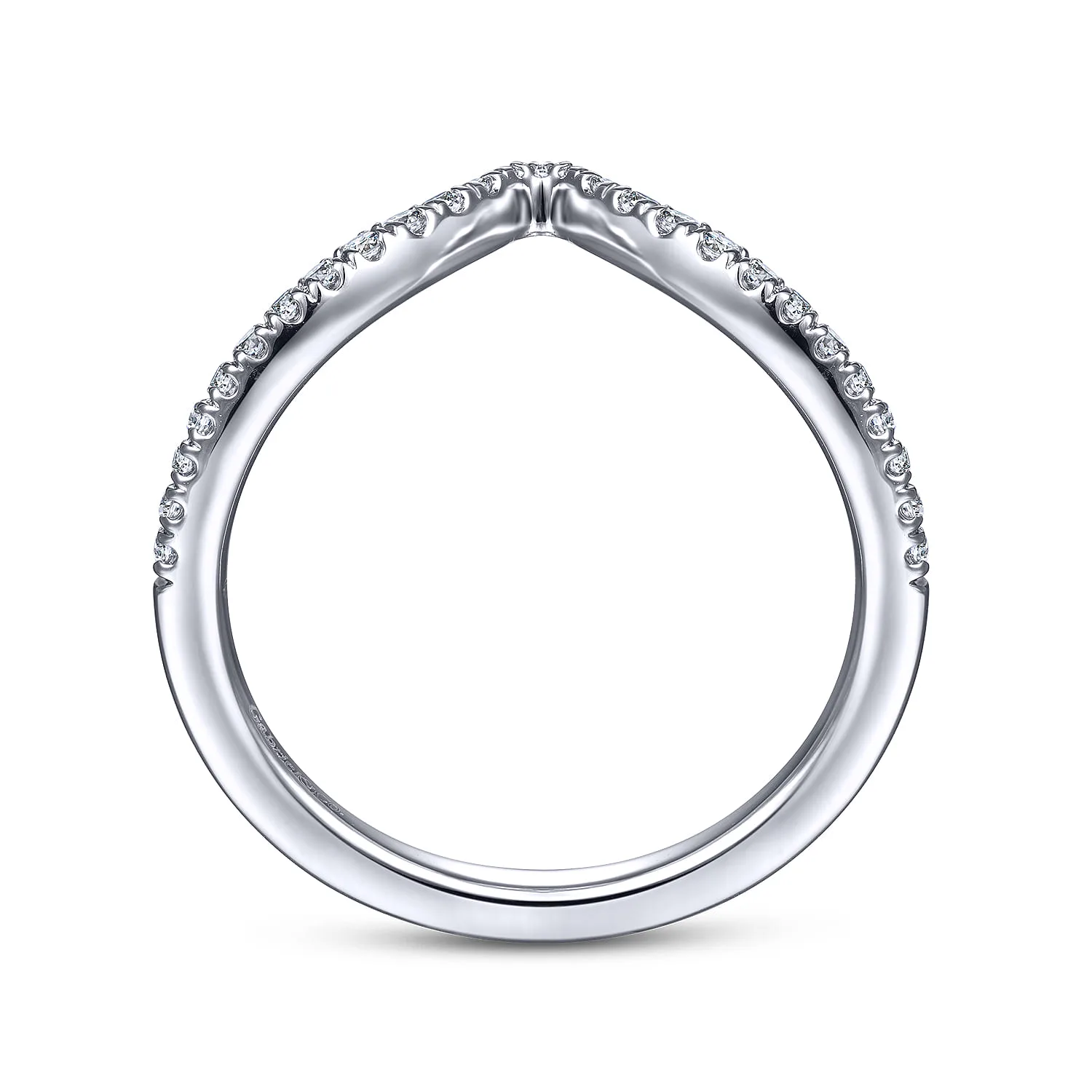 Matching Wedding Band in 14K White Gold, photograph 2