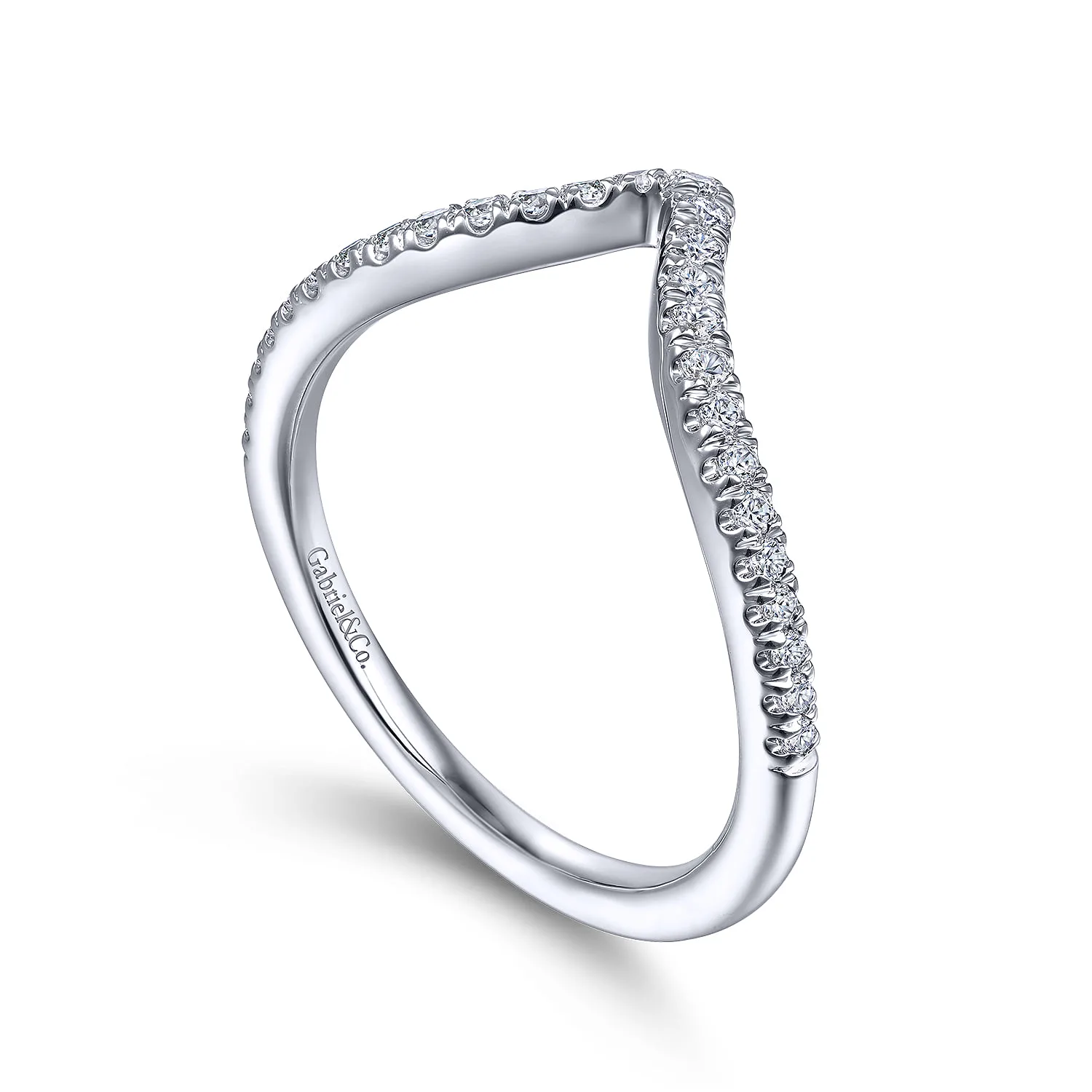 Matching Wedding Band in 14K White Gold, photograph 3