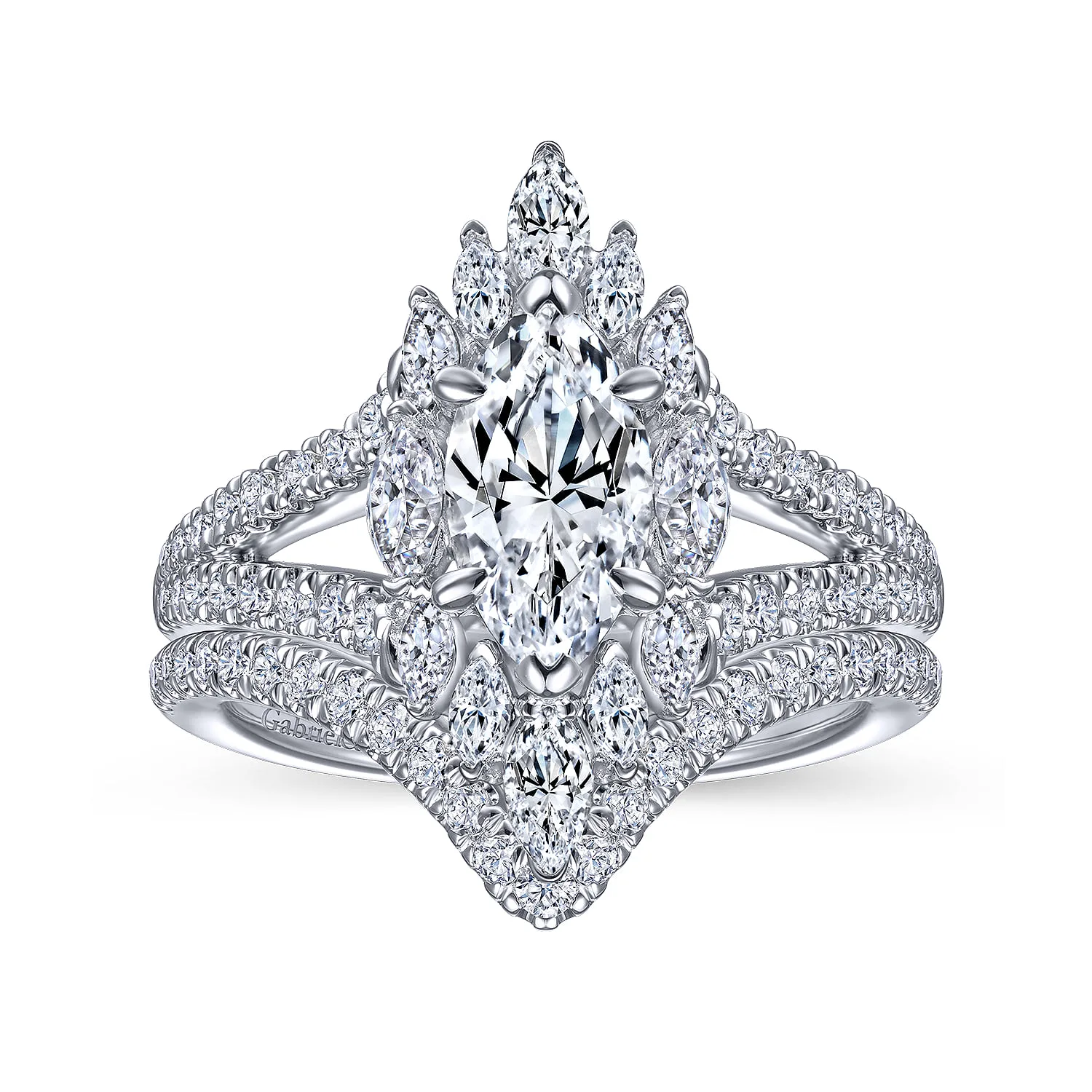 Matching Wedding Band in 14K White Gold, photograph 4