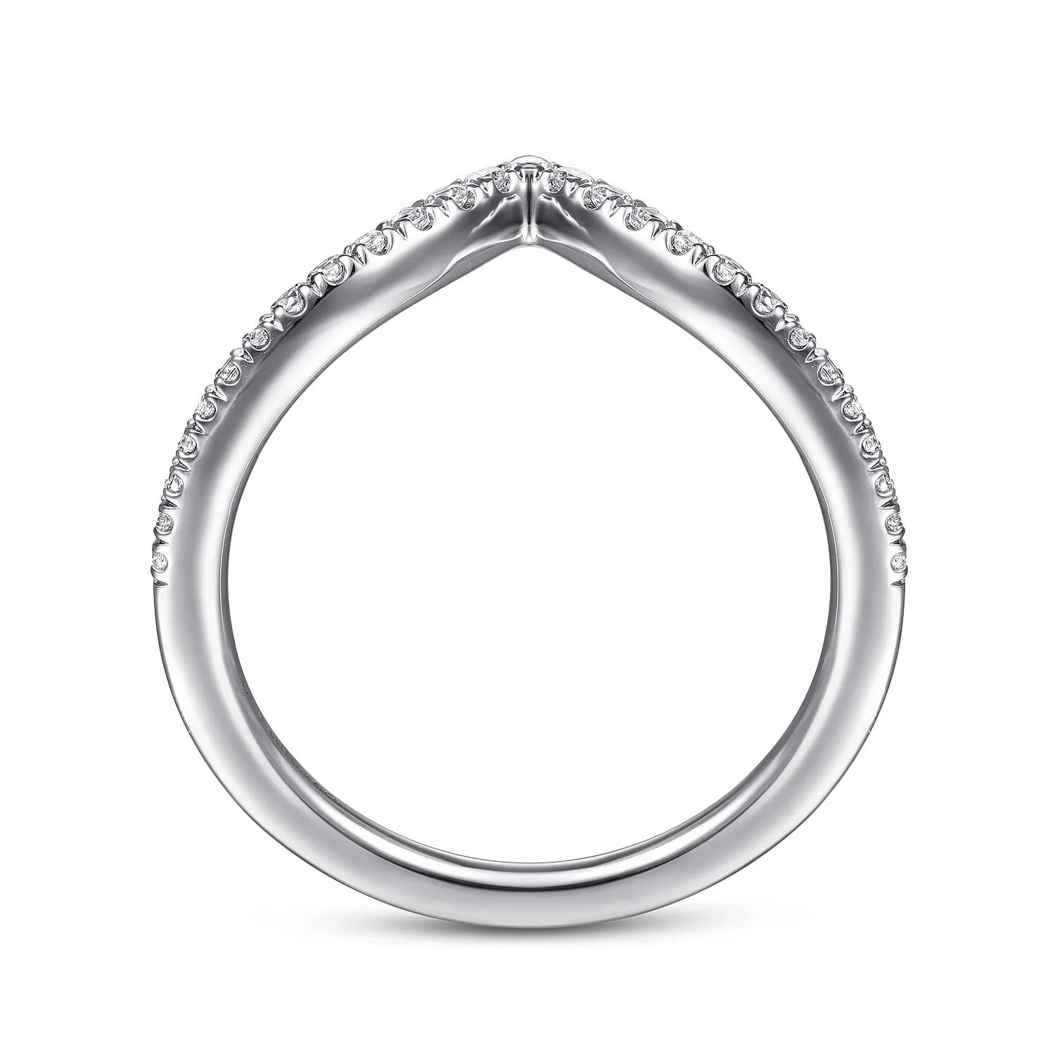 Matching Wedding Band in 14K White Gold, photograph 2