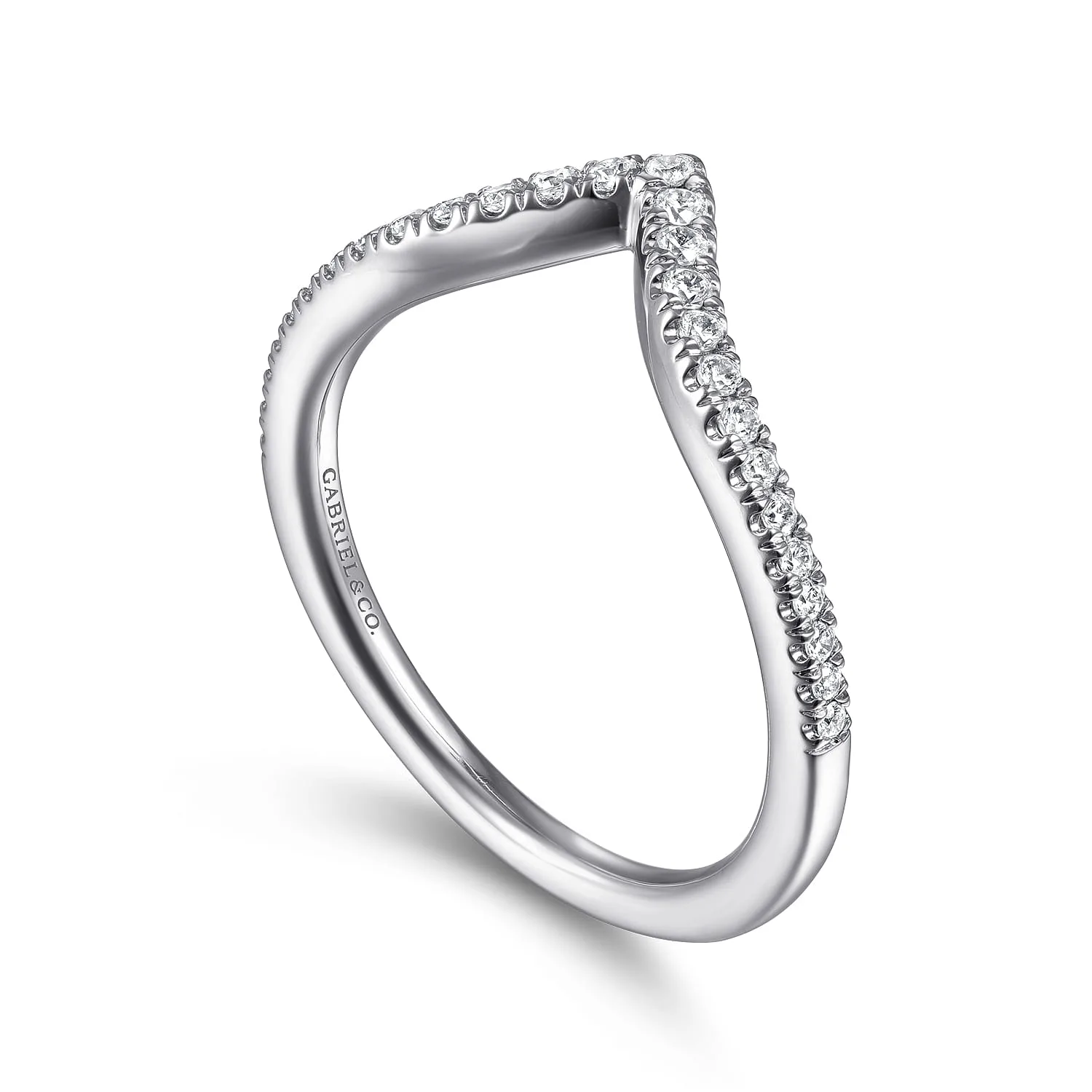 Matching Wedding Band in 14K White Gold, photograph 3
