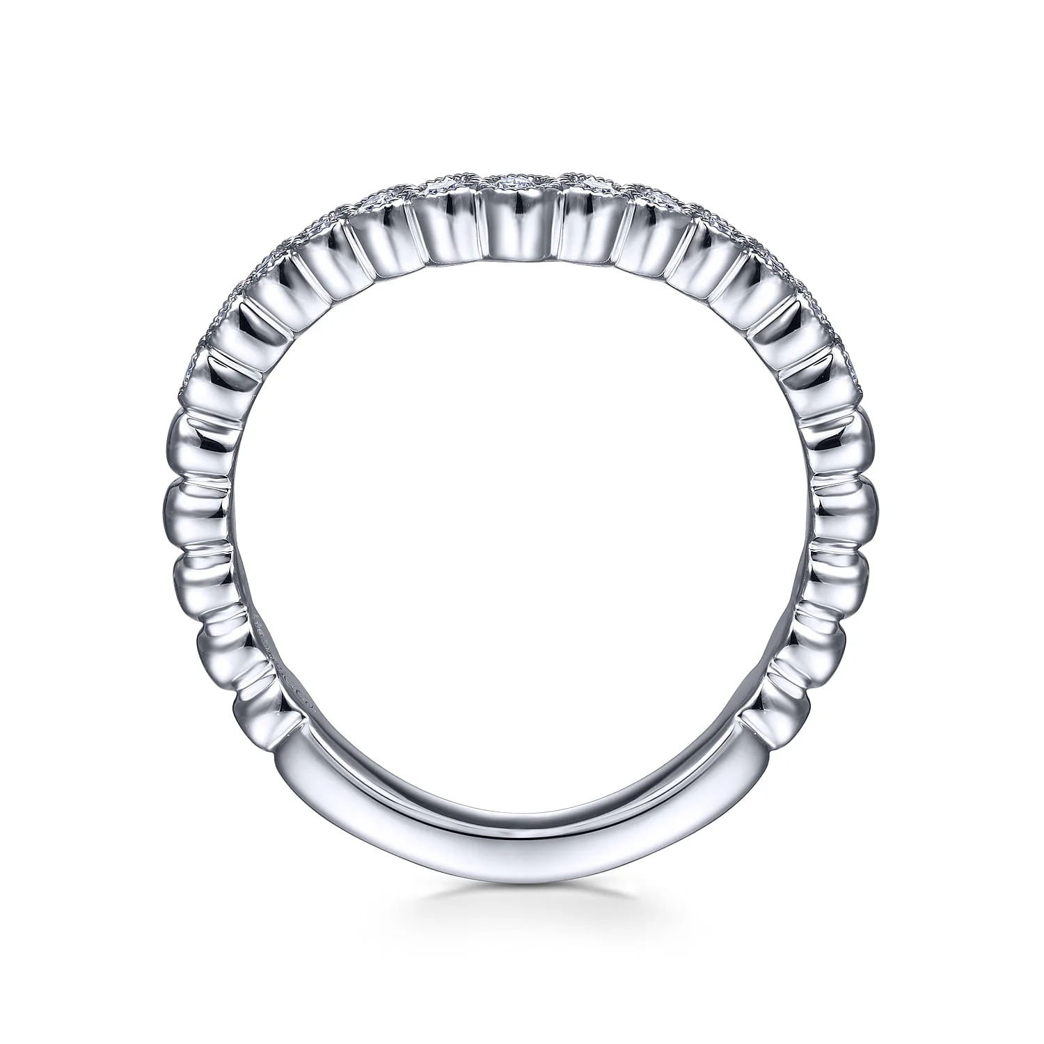 Matching Wedding Band in 14K White Gold, photograph 2