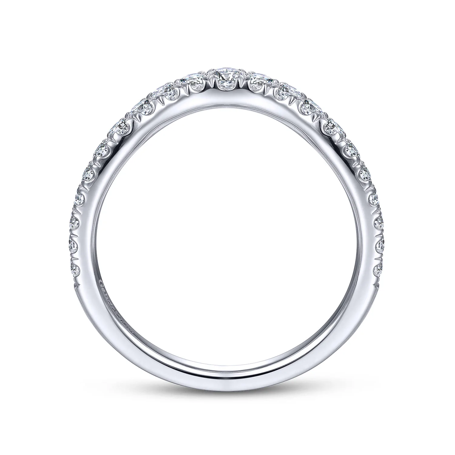 Matching Wedding Band in 14K White Gold, photograph 2
