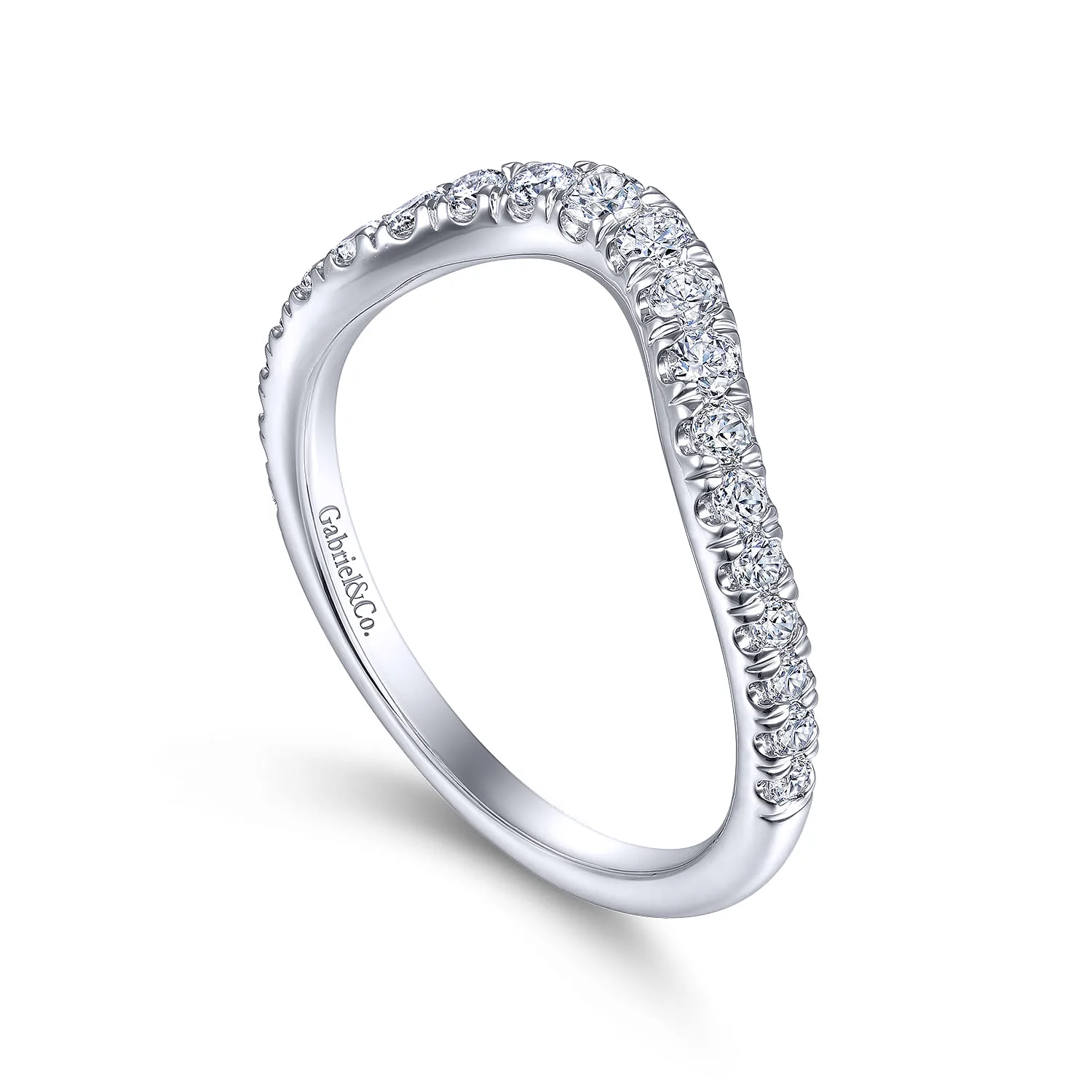 Matching Wedding Band in 14K White Gold, photograph 3