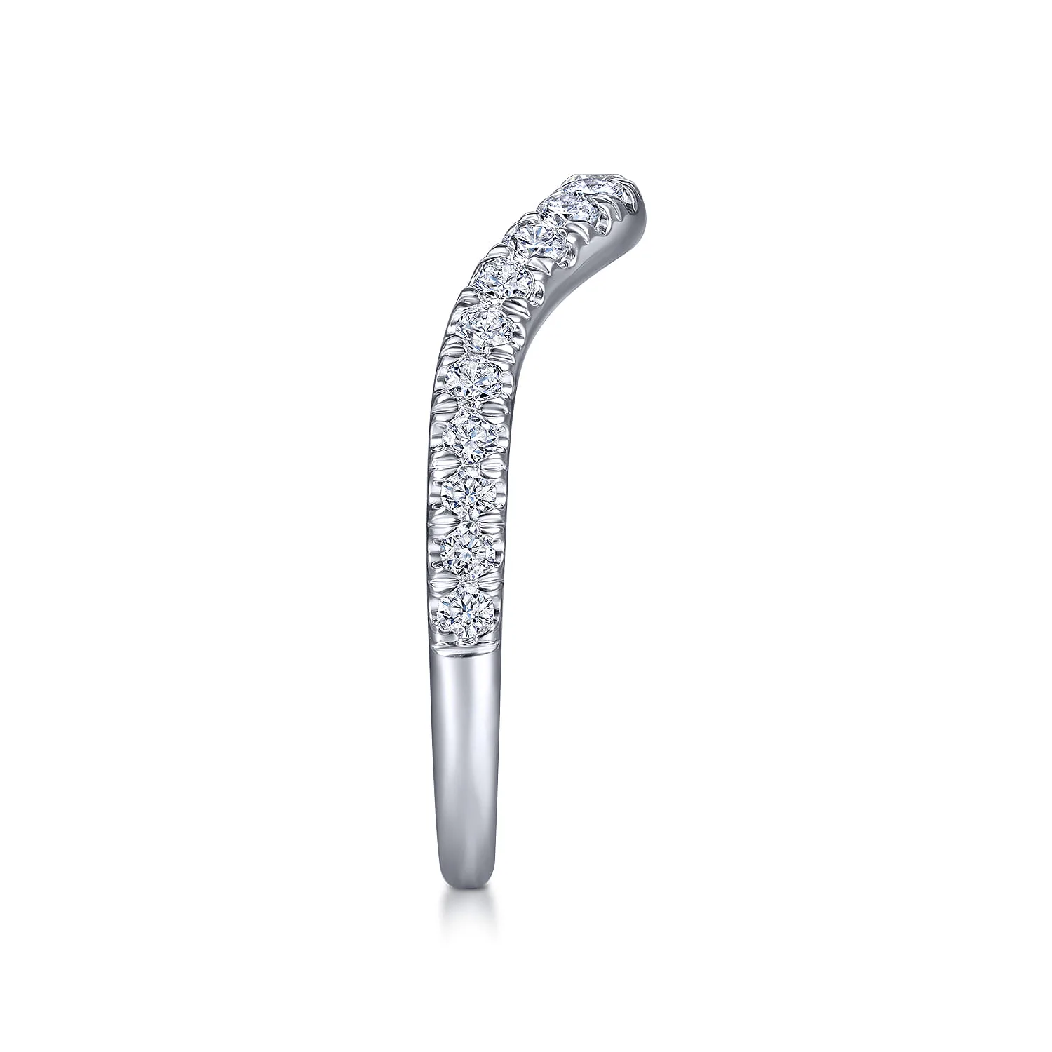 Matching Wedding Band in 14K White Gold, photograph 5