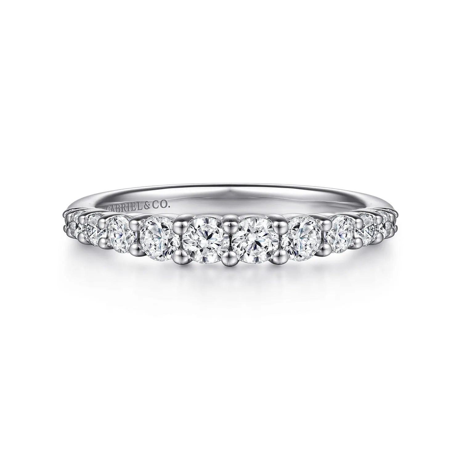 Diamond Matching Wedding Band in 14K White Gold