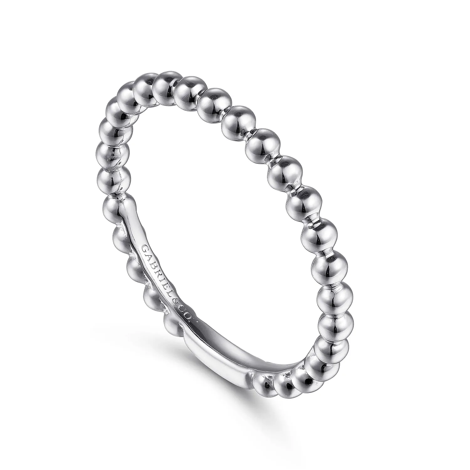 Diamond Matching Wedding Band in 14K White Gold, photograph 3