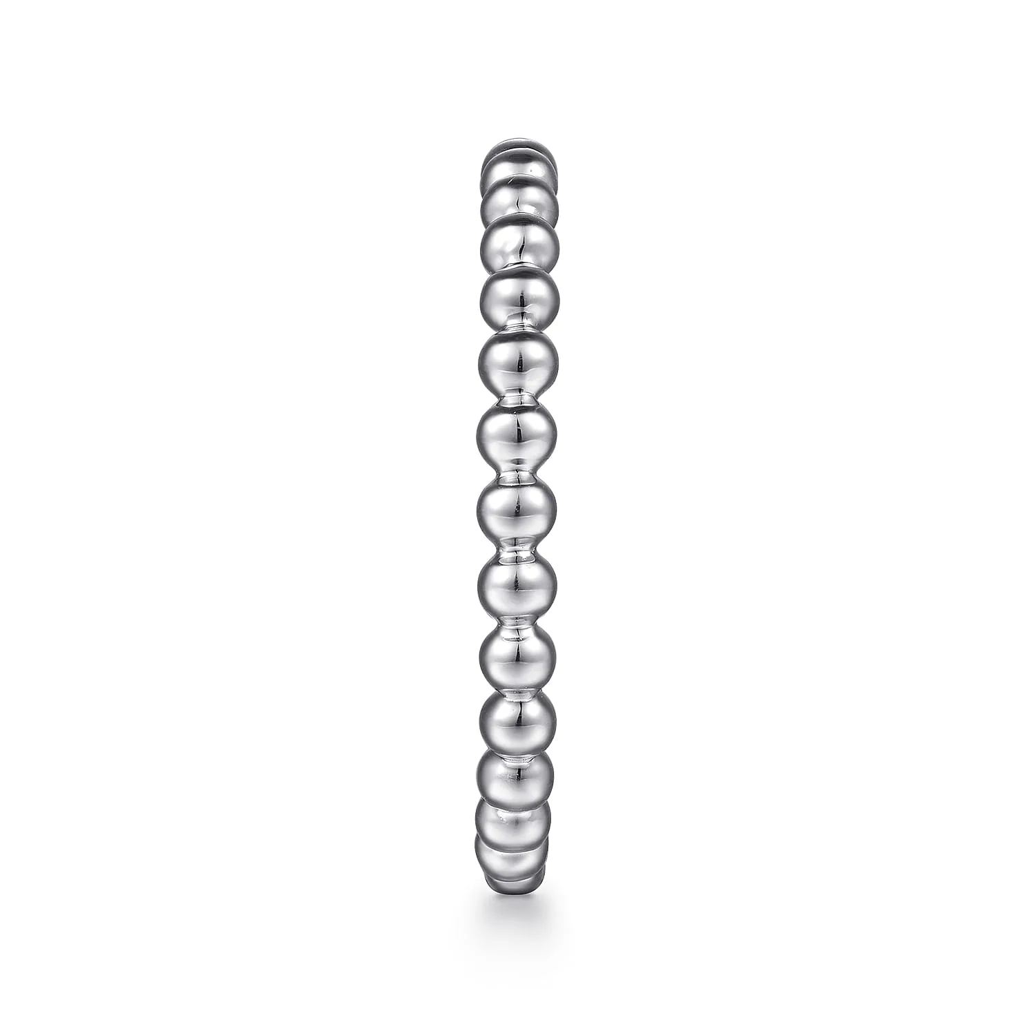 Diamond Matching Wedding Band in 14K White Gold, photograph 5